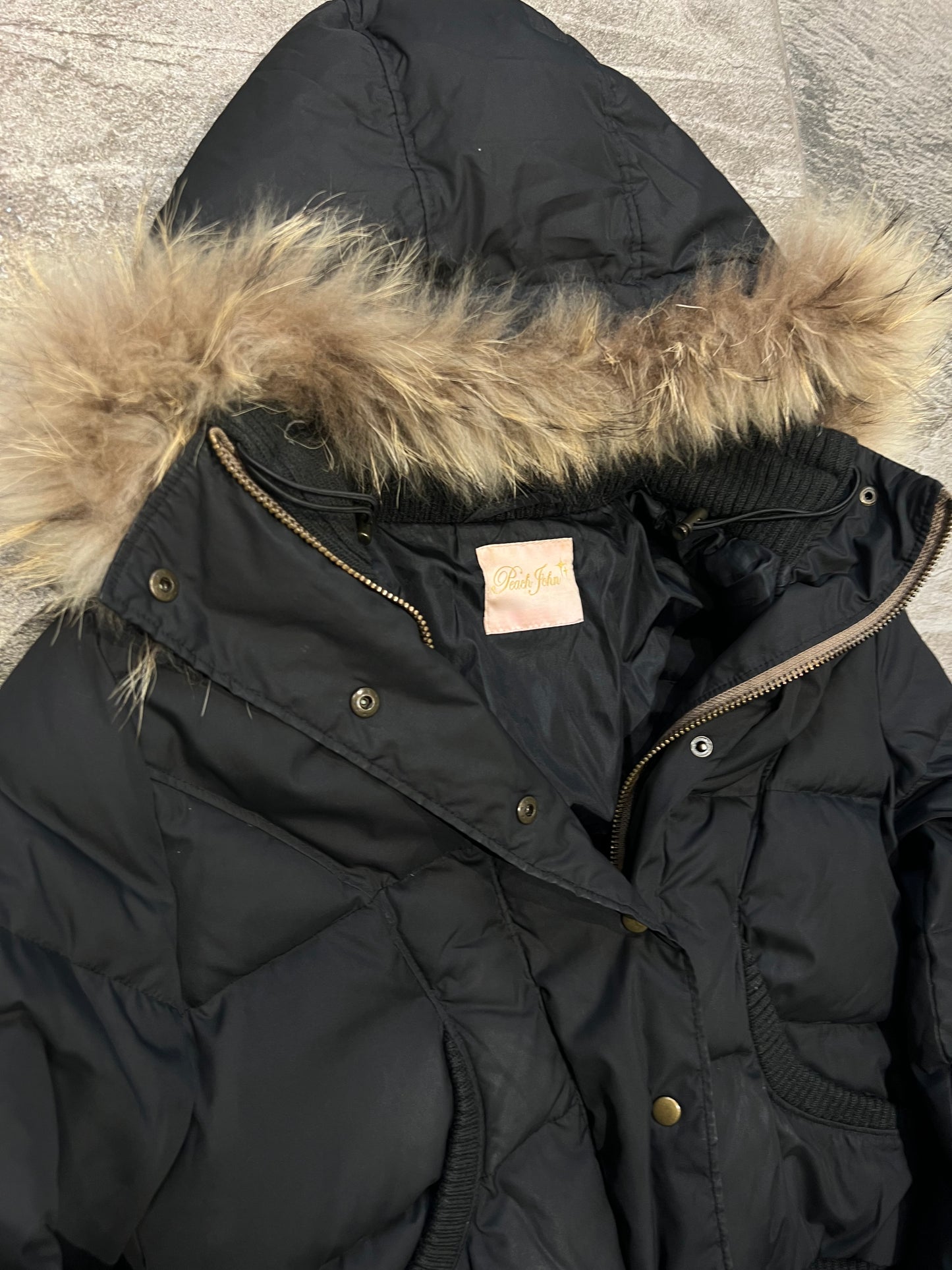 000’s Peach John Fur Bomber Jacket