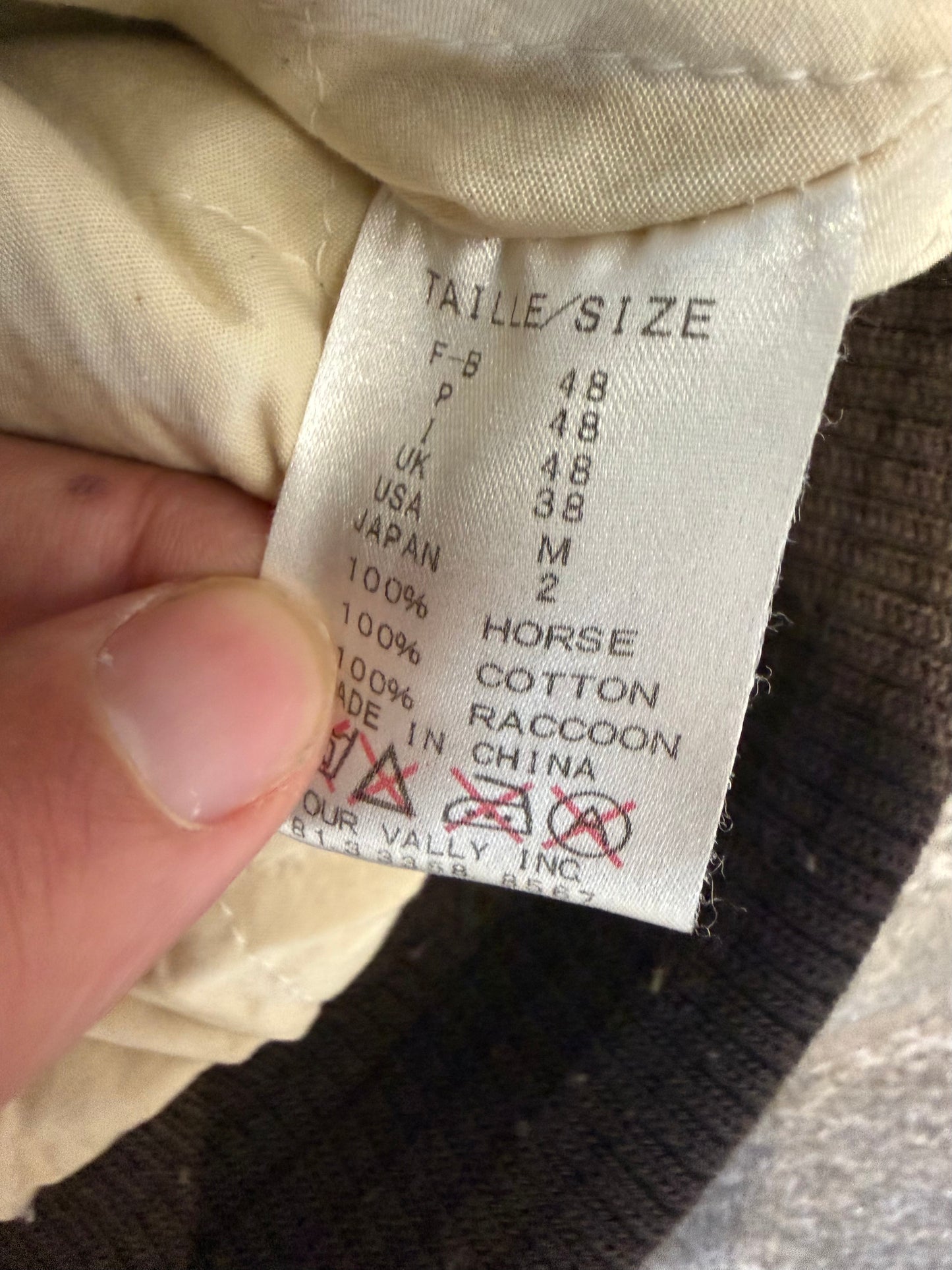000’s WD Fur Collar Leather Jacket (S)
