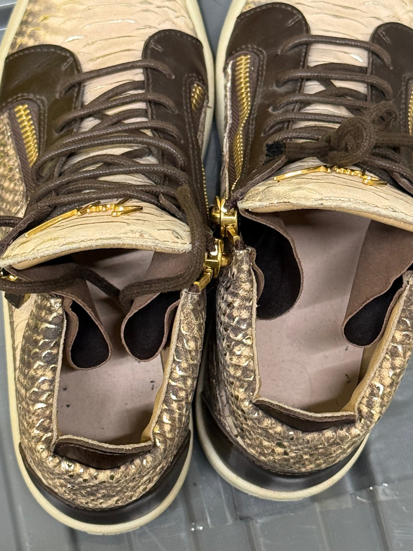 Giuseppe Zanotti Snakeskin High Tops (EU 40 - UK 6)