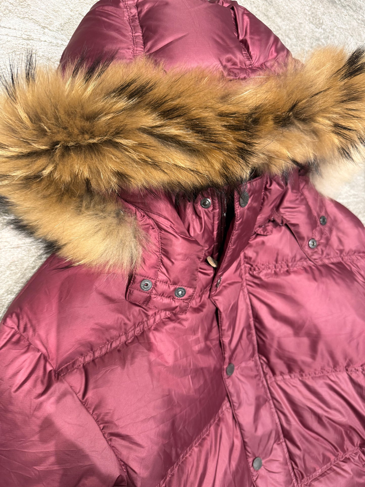 000’s Hush Puppies Fur Hood Puffer (L)
