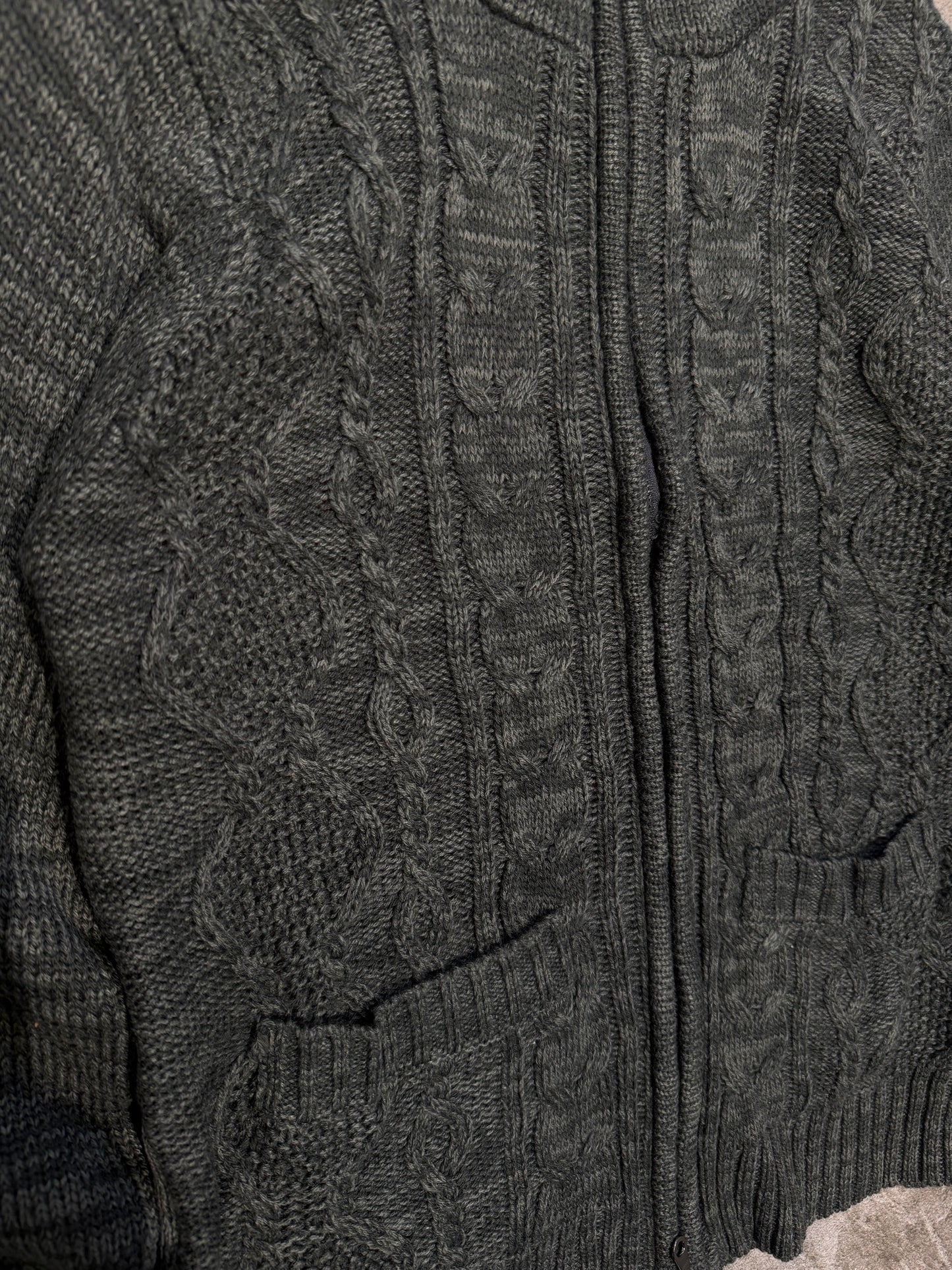 000’s In The Attic Union Jack Knit Hoodie (M)