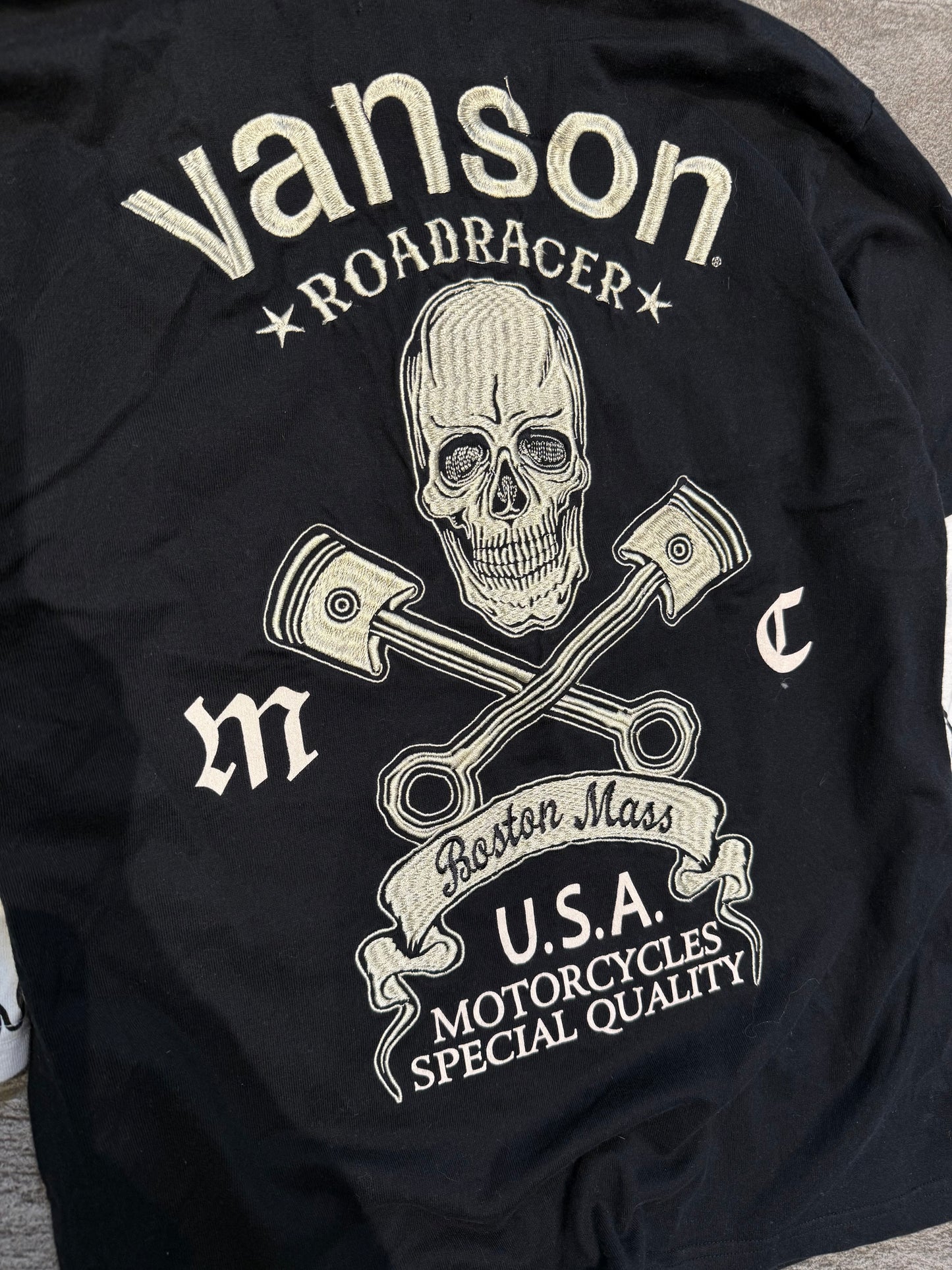 000’s Vanson Skull Embroidered Polo (S)