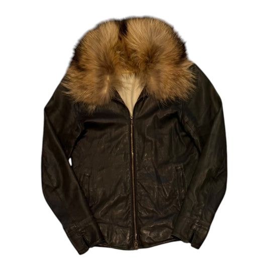 000’s Luva Tram Sheep Leather Fur Jacket (XS)