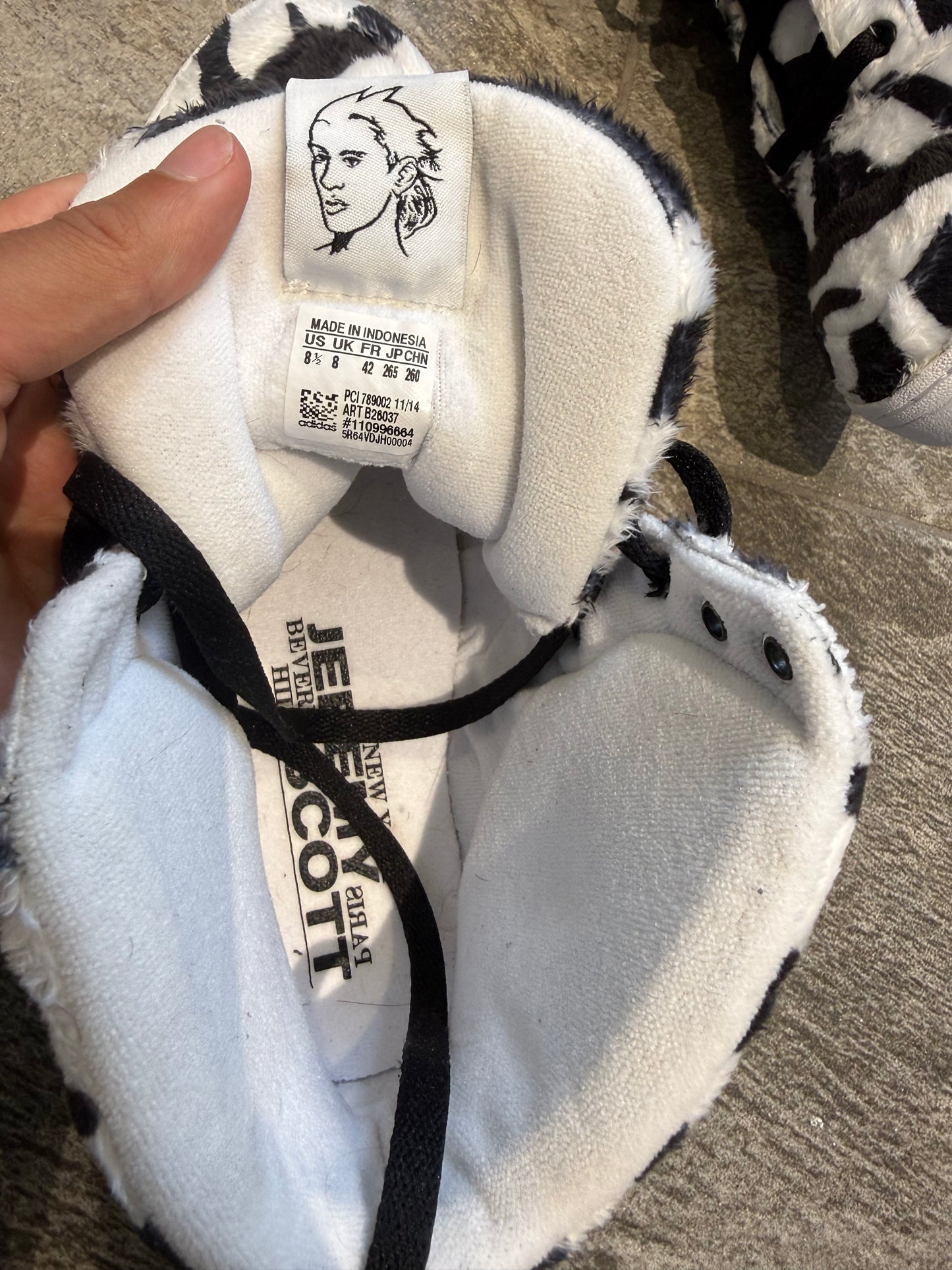 Jeremy Scott x Adidas Zebra High Tops (UK 8 - EU 42)