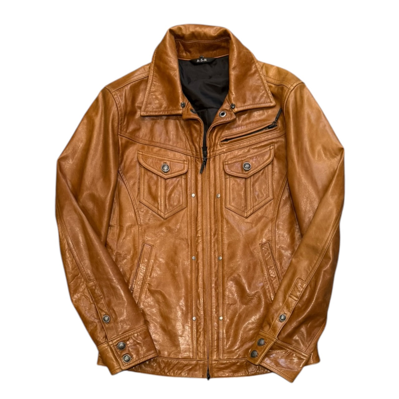 000’s ASM Buffalo Leather Jacket (S)
