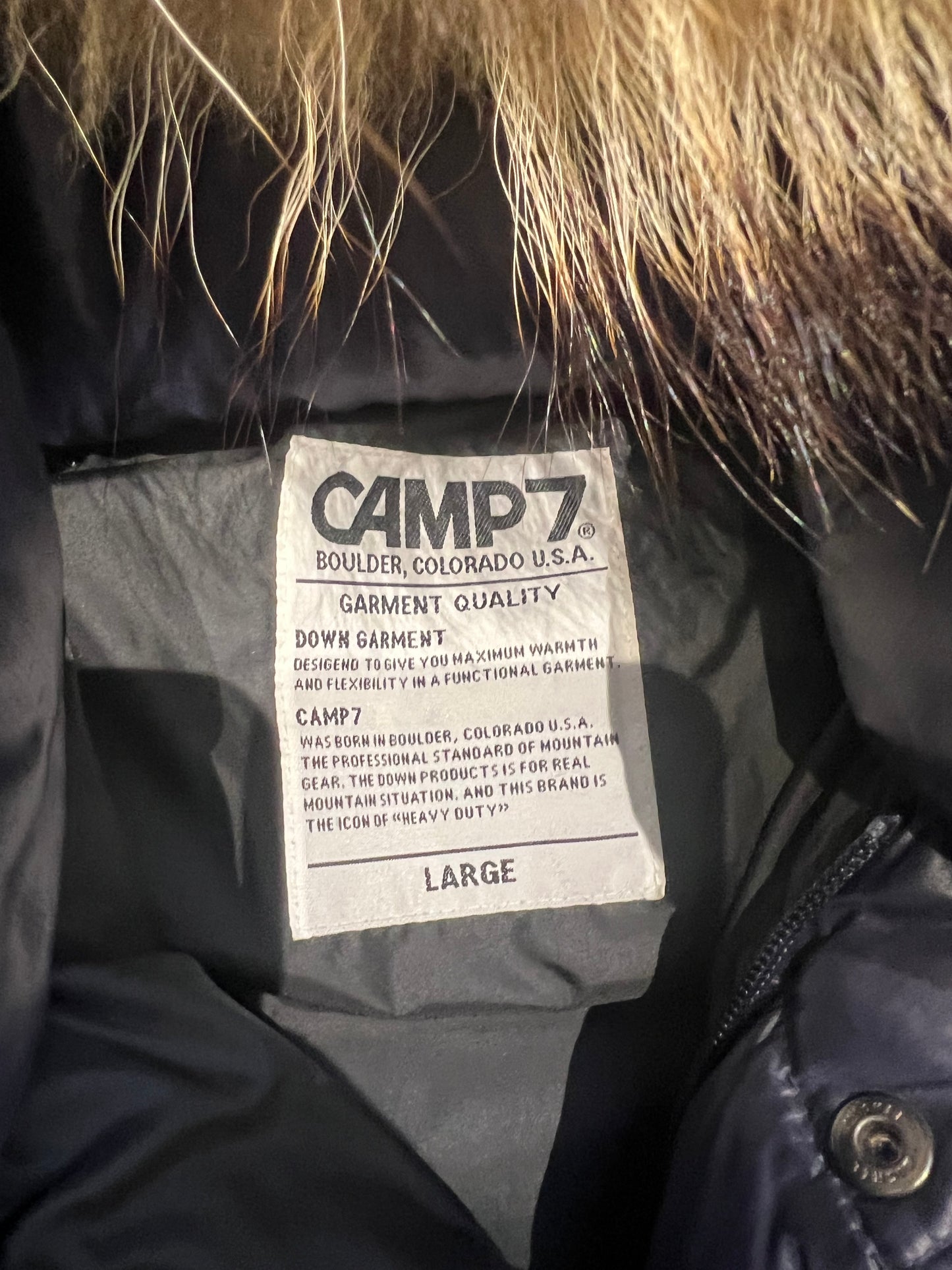 000’s Camp7 Fur Hood Puffer