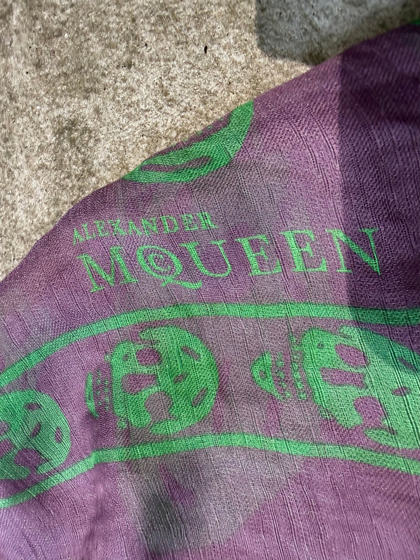 000’s Alexander Skull McQueen Scarf