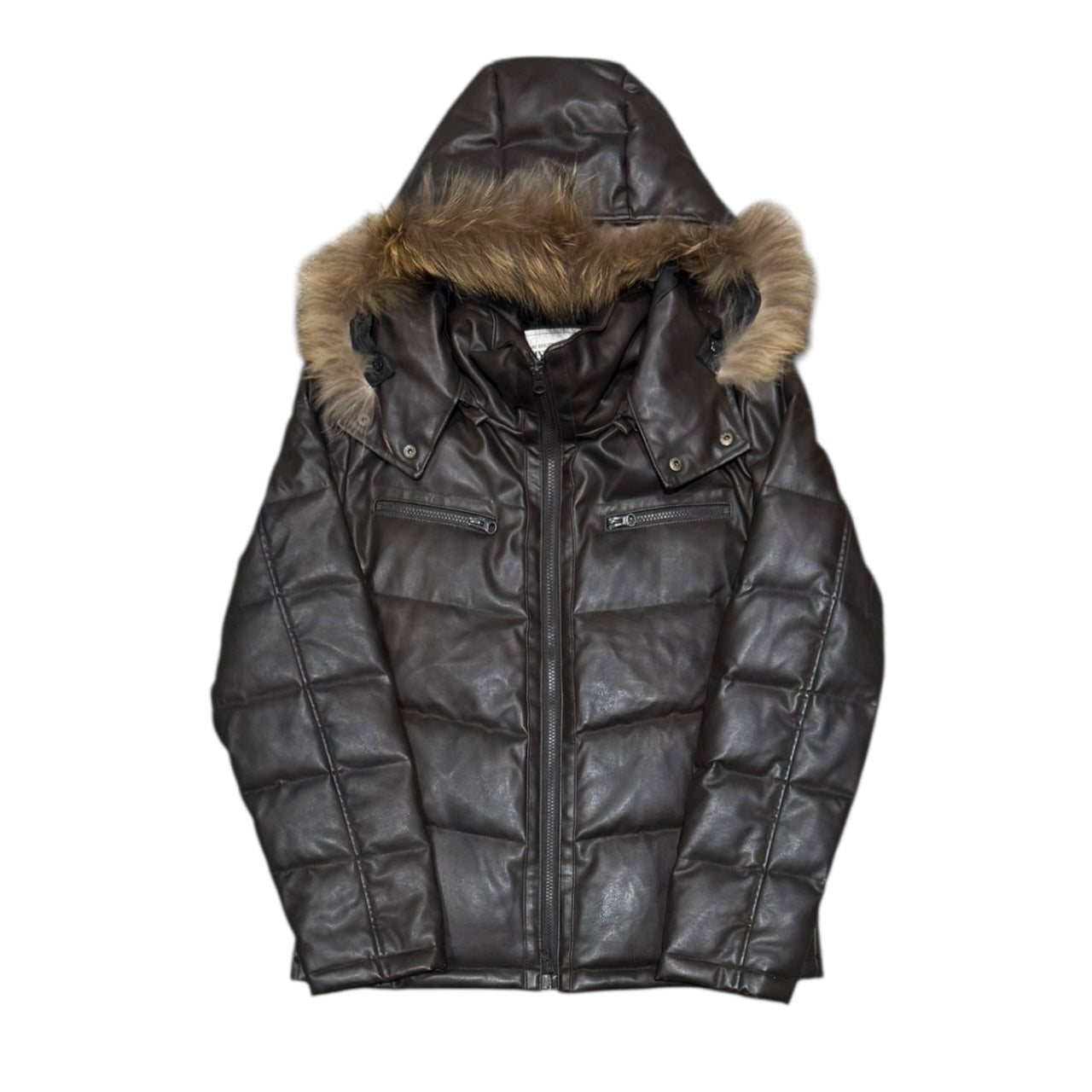 000’s BDU Leather Fur Puffer (L)