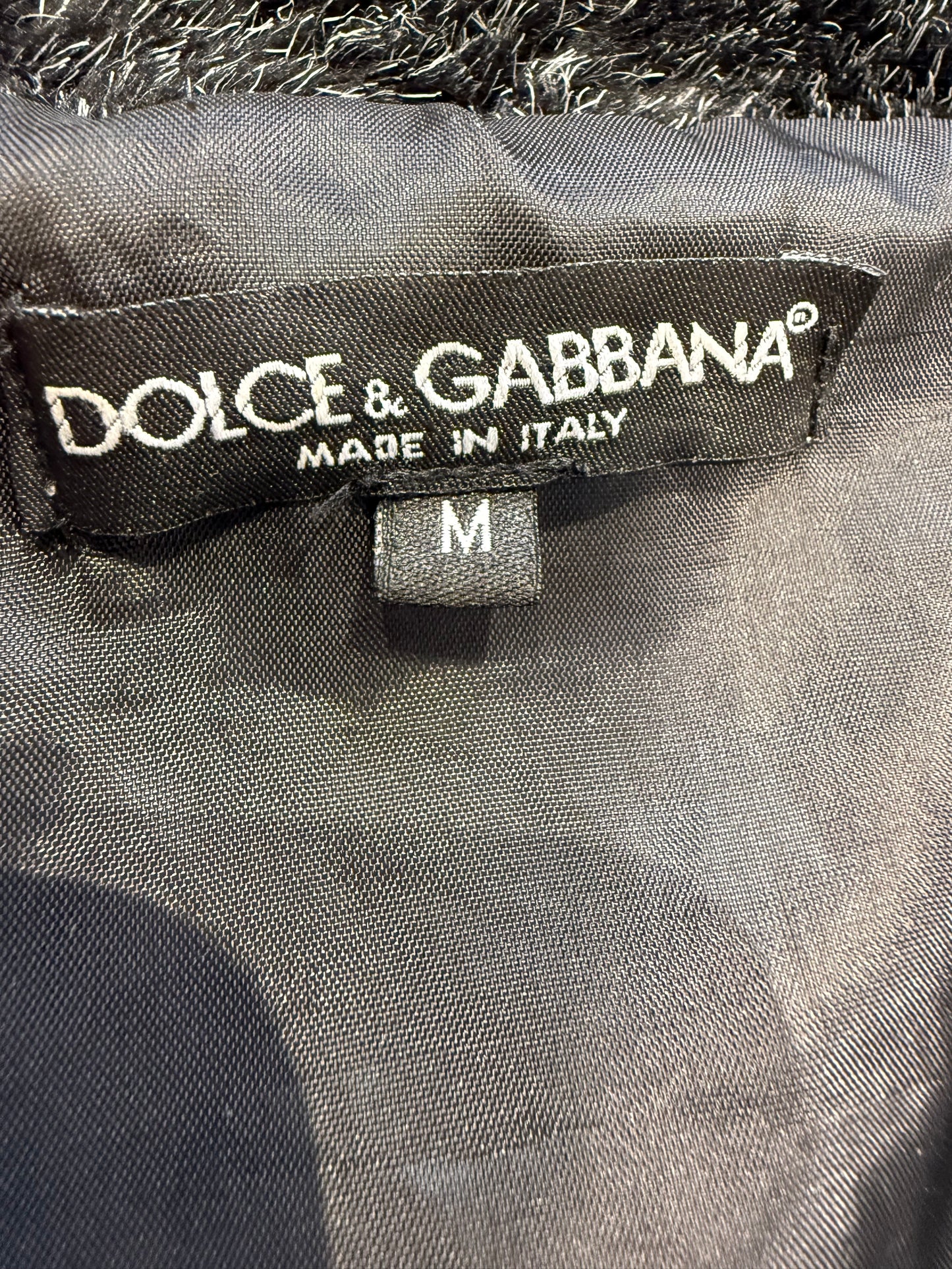FW 2005 Dolce Gabbana Fur Collar Bomber Jacket (M)