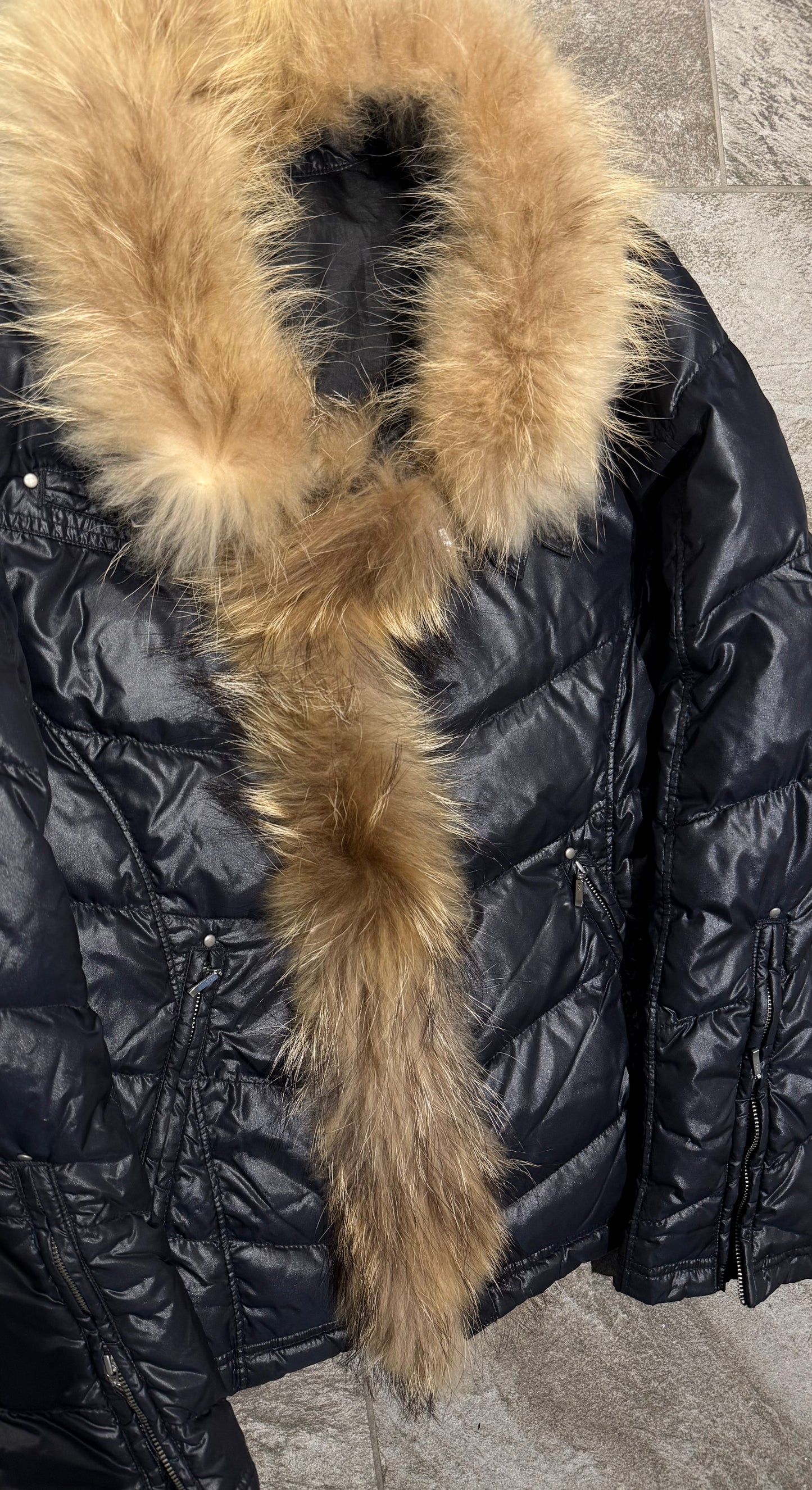 000’s ASM Fur Collar Puffer (S-M)