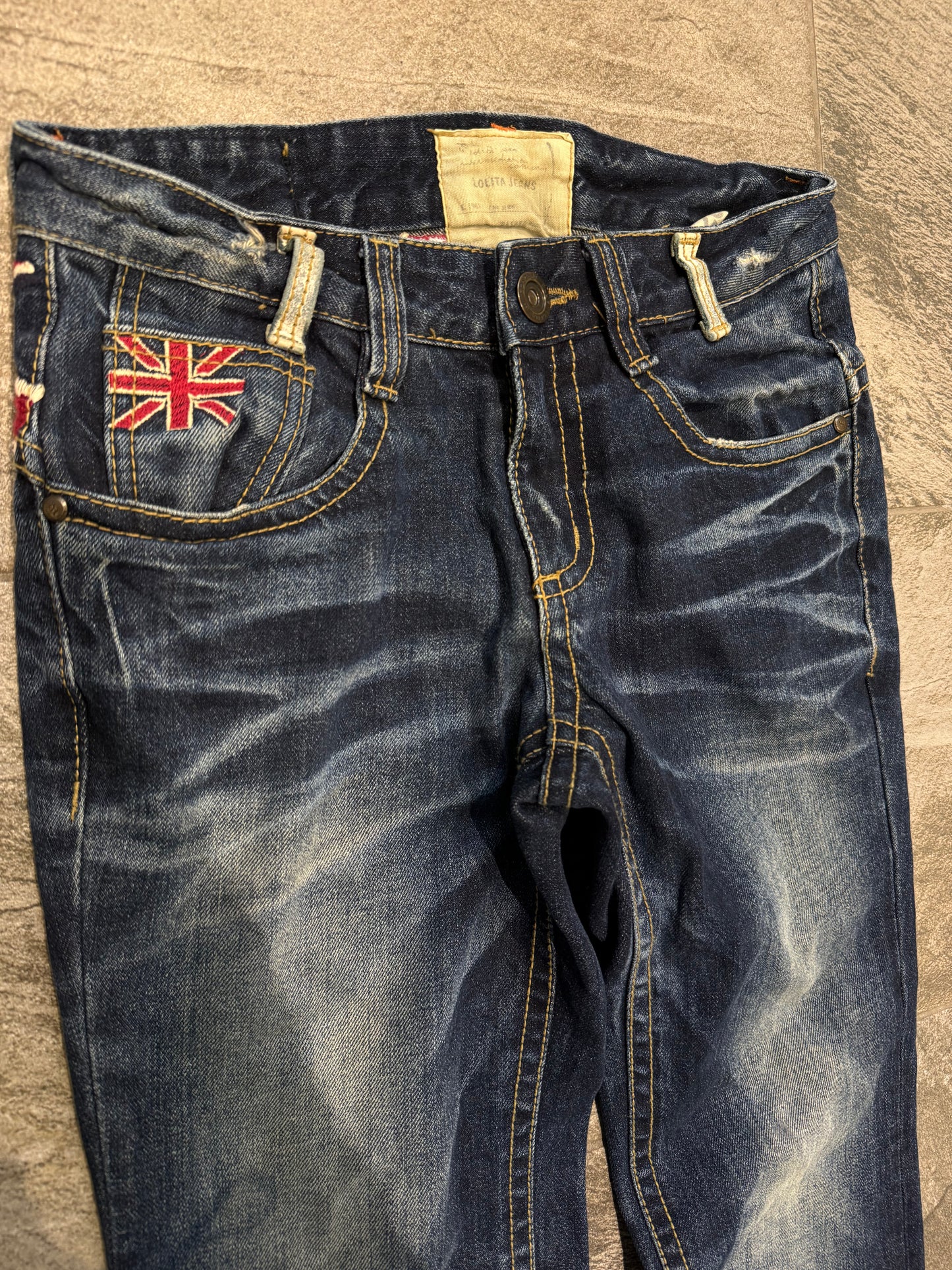 000’s Lolita Union Jack Jeans (28”)