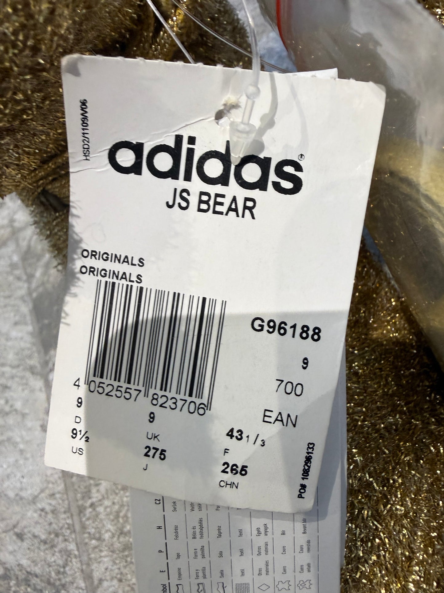 Jeremy Scott x Adidas Gold Bears (UK 9 - UK 43)