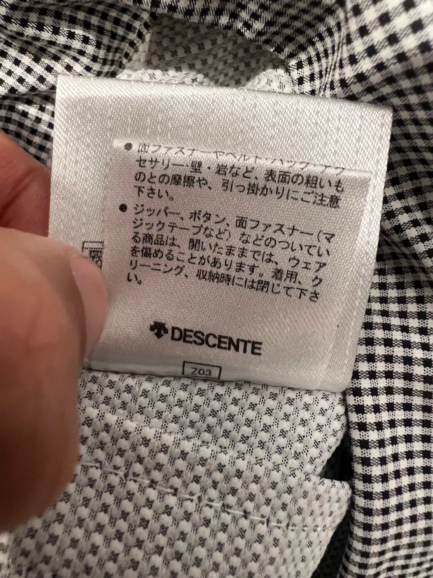 Descente Plaid/Checkered Jacket