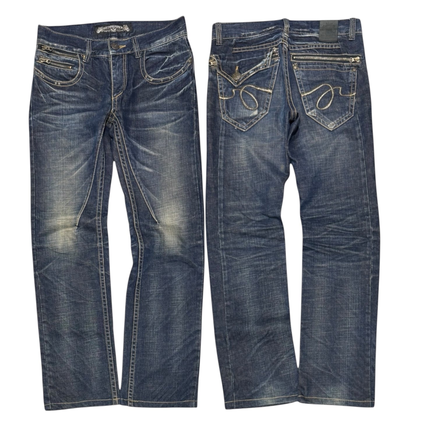 000’s Red Pepper Stacked Bootcut Jeans (31”)