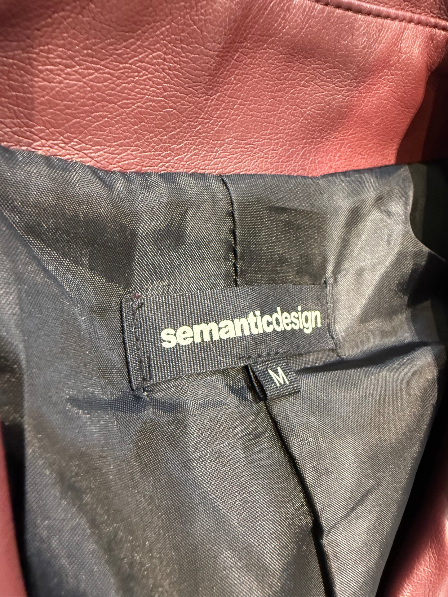 000’s Semantic Design Leather Rider Jacket (M)