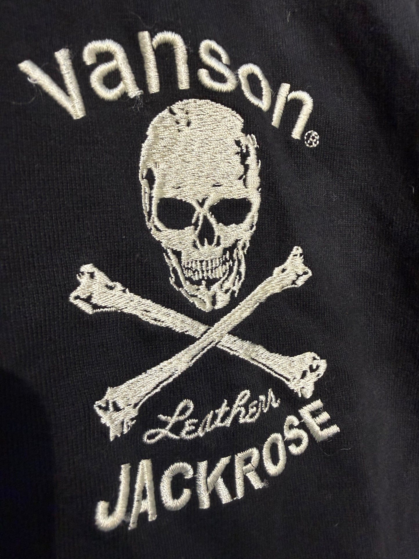 Vanson X Jackrose Skull Polo (M)