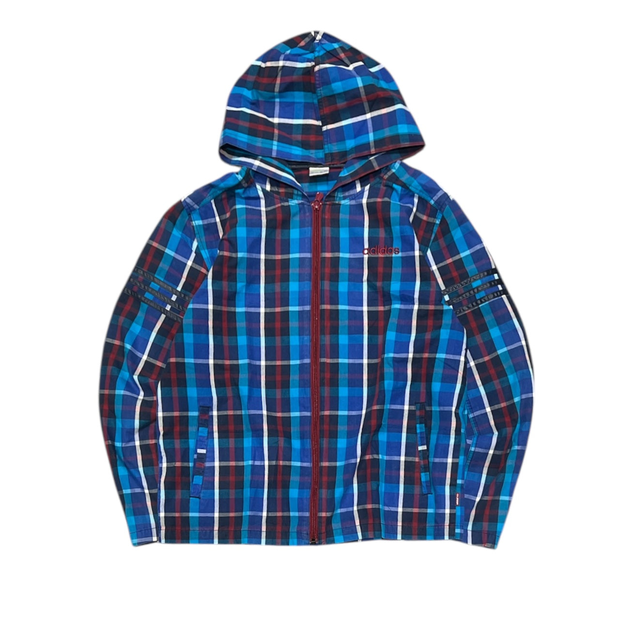 000’s Adidas Neo Plaid/Checkered Windbreaker