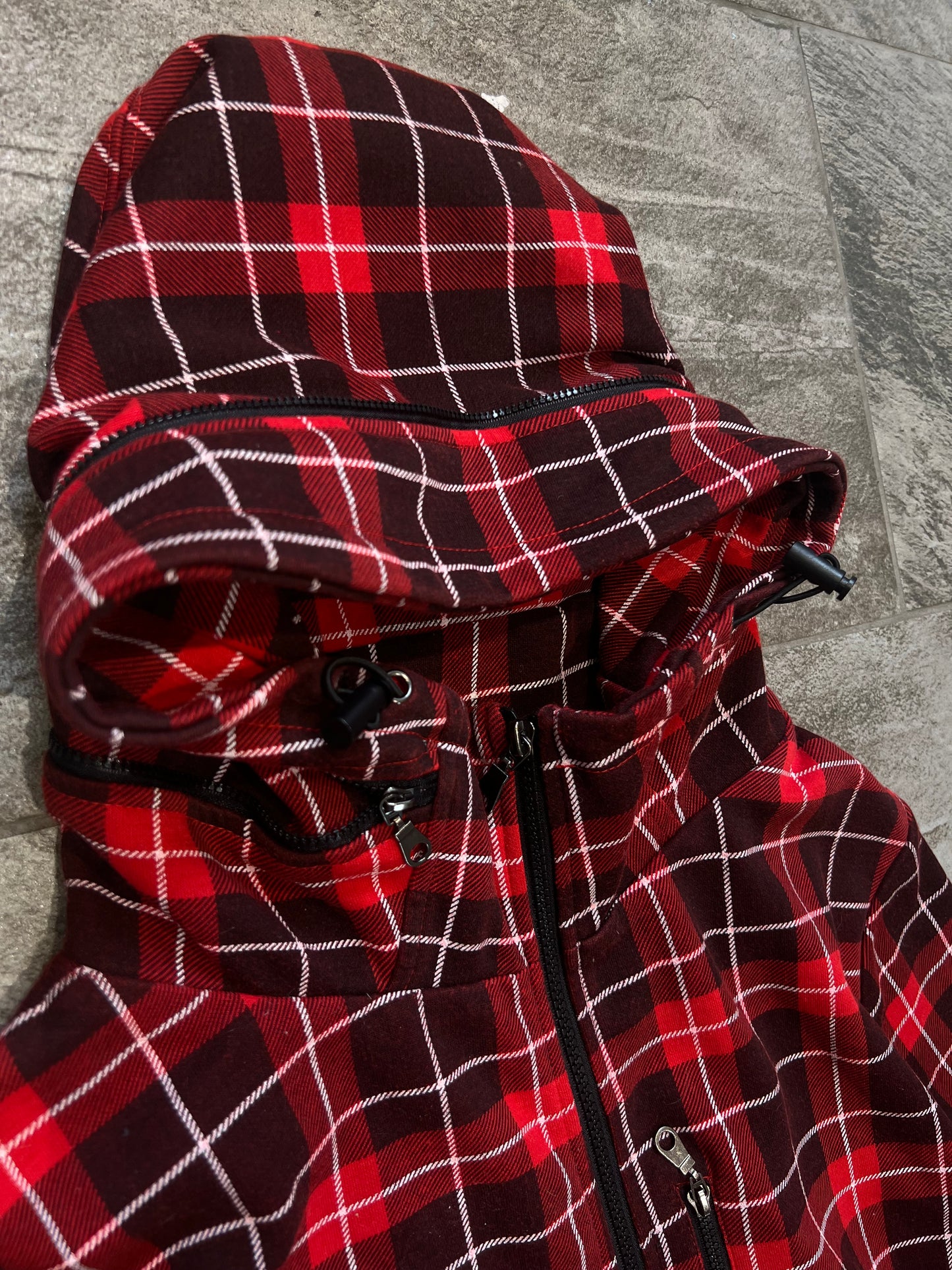 000’s Noble Plaid/Checkered Bono Hoodie