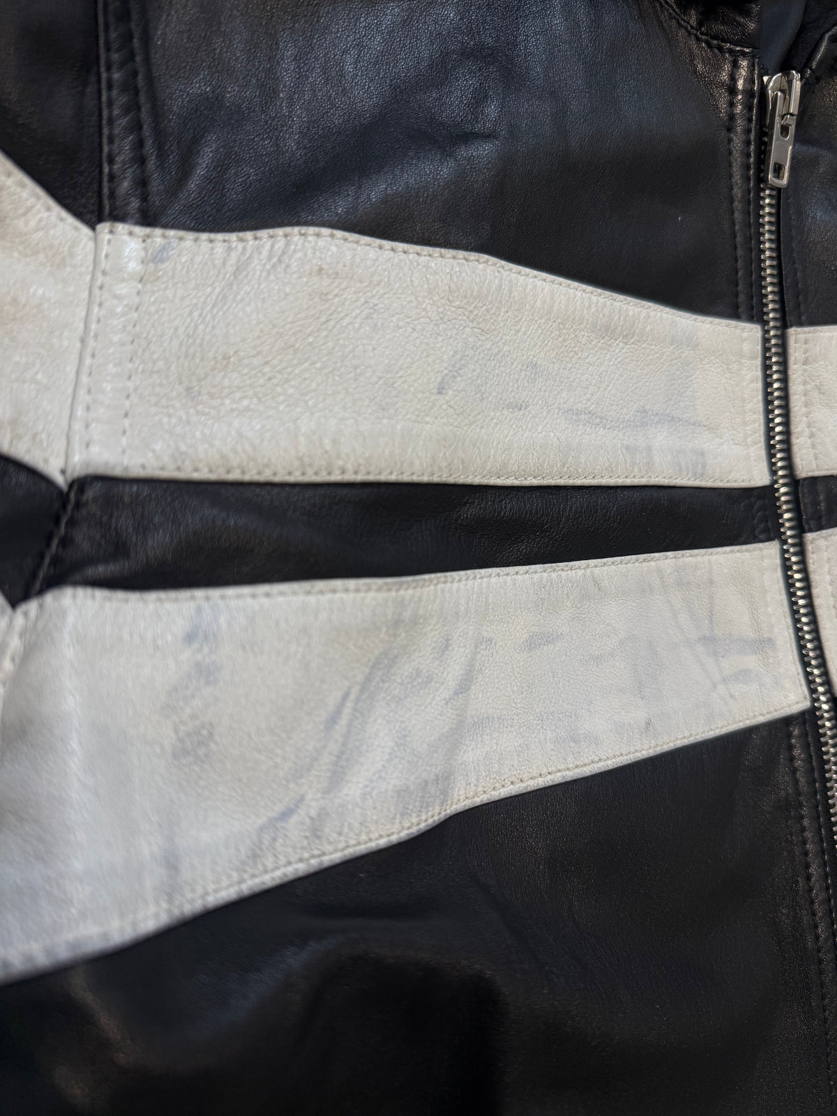 AW2015 Givenchy Lambskin Leather Hybrid Bomber