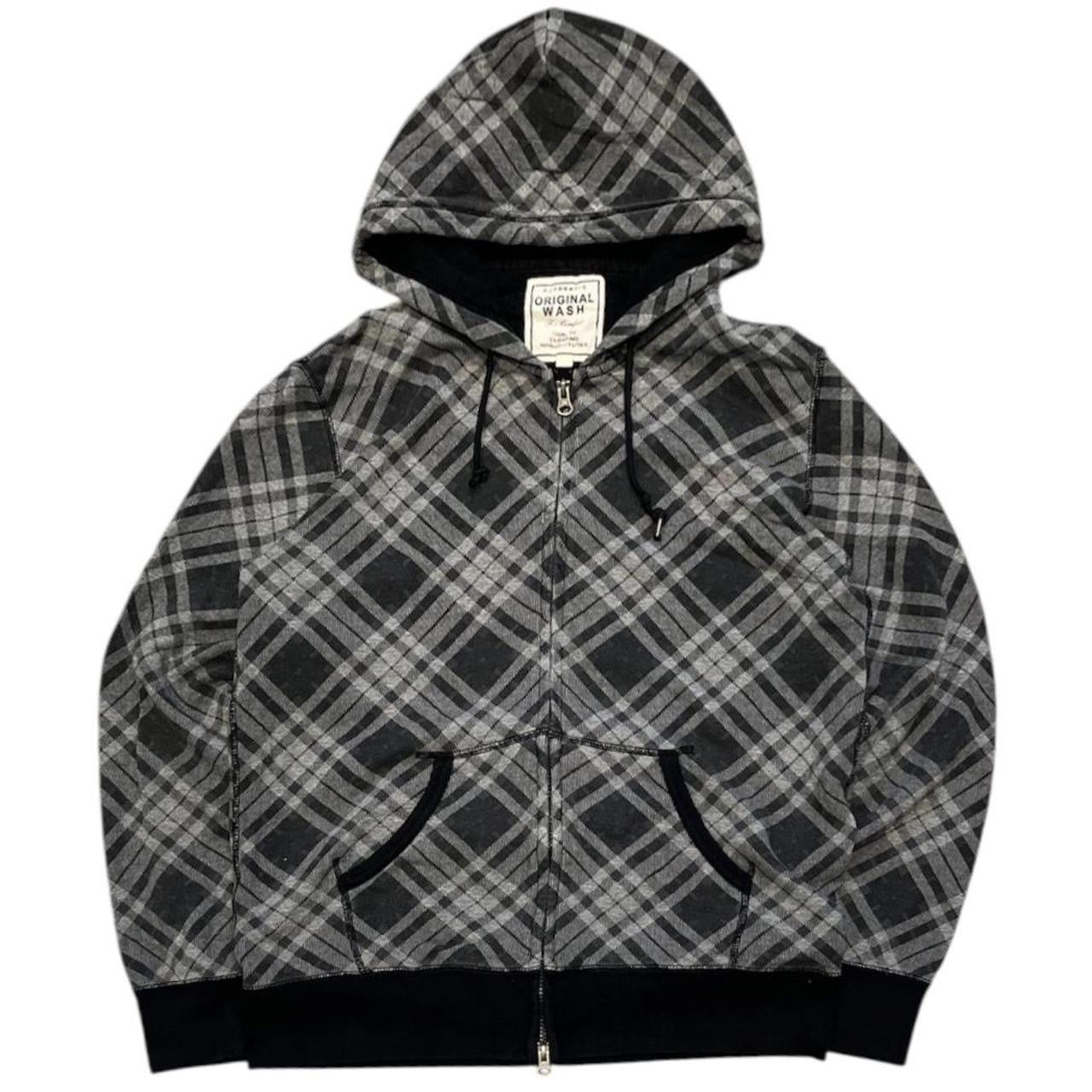 000’s Uniqlo Plaid/Checkered Hoodie