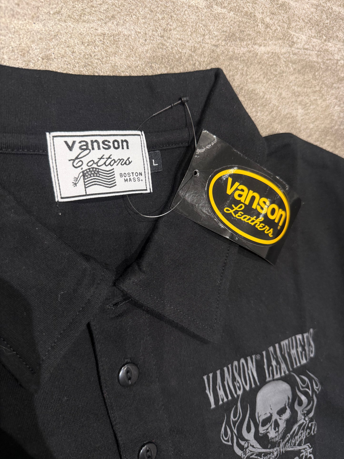 000’s Vanson Skull Polo (M-L)