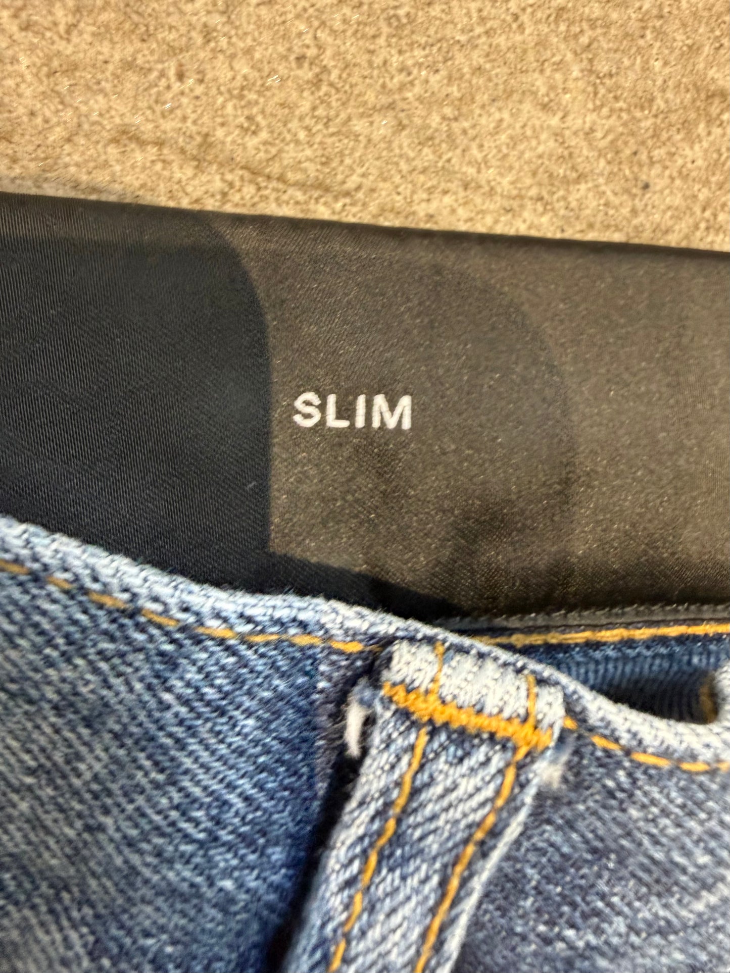 Balmain AW23 Moto Biker Jeans (34”)