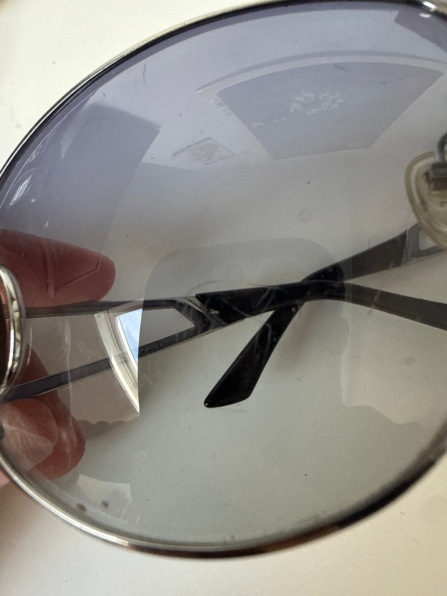 Vintage Dior “Diorissimo” Shield Sunglasses