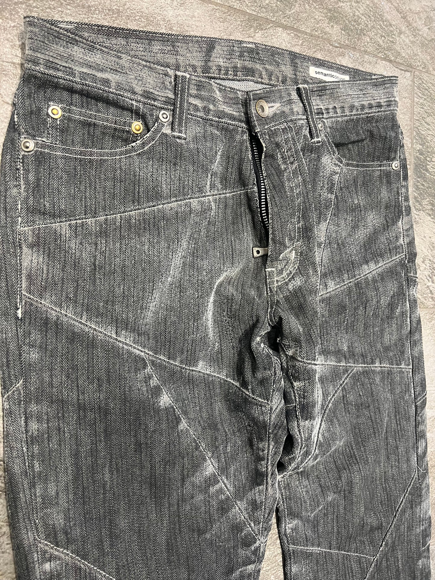 000’s Semantic Design Bootcut Jeans