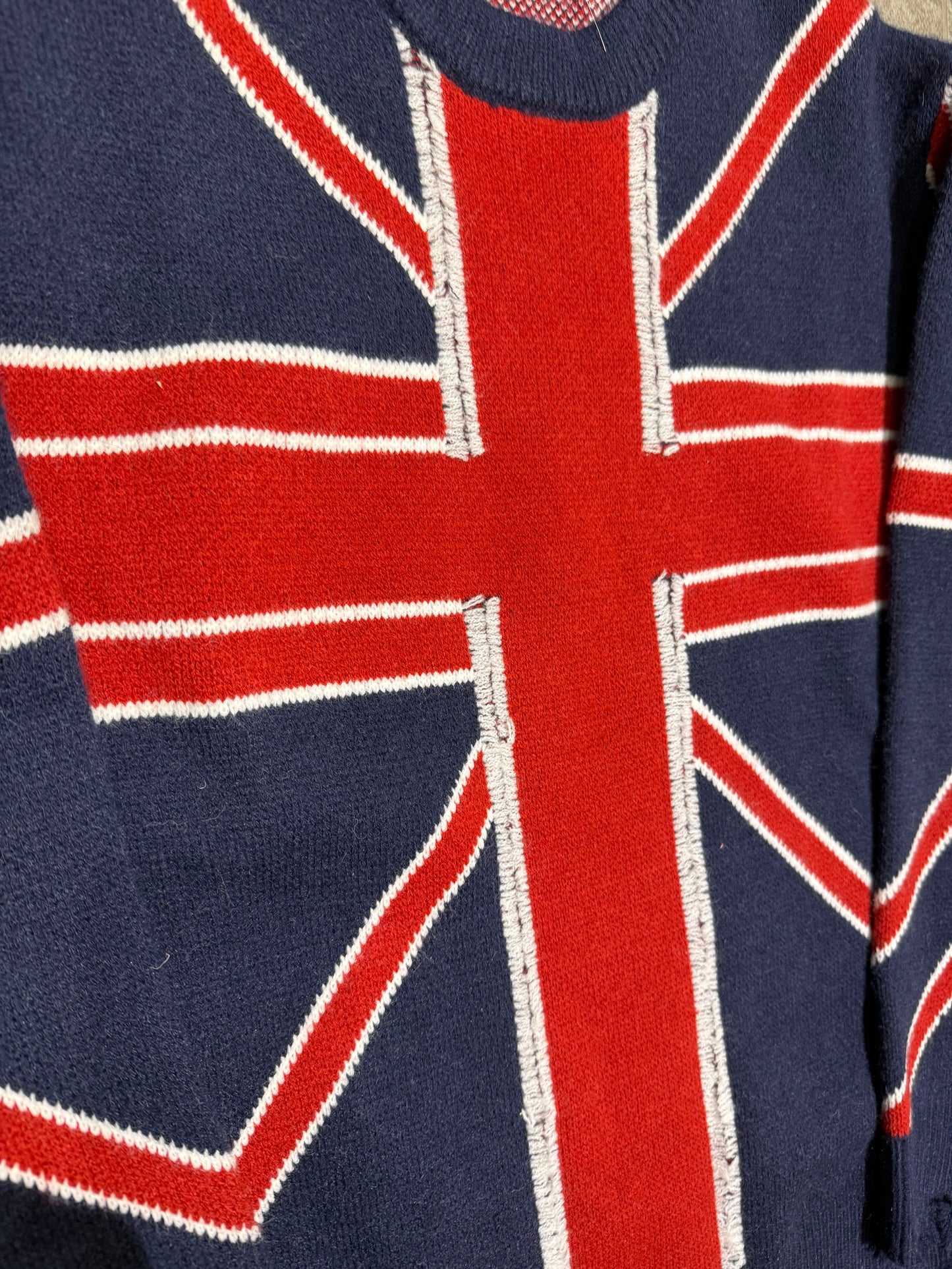 000’s Union Jack Distressed Jumper