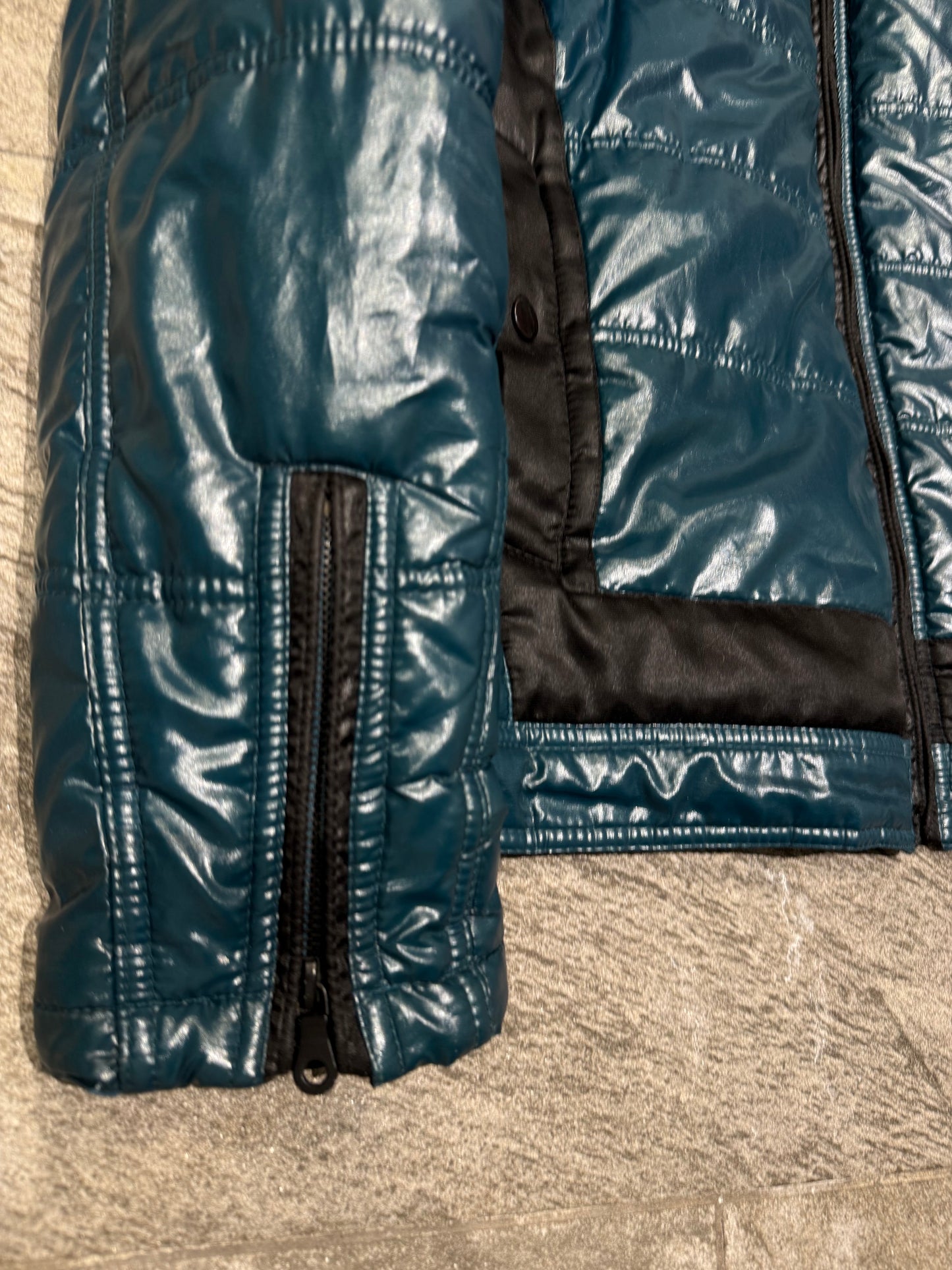 000’s Semantic Design Glossy Fur Puffer (L)
