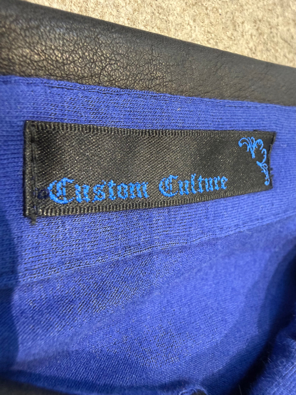 000’s Custom Culture Leather Collar Polo (S)