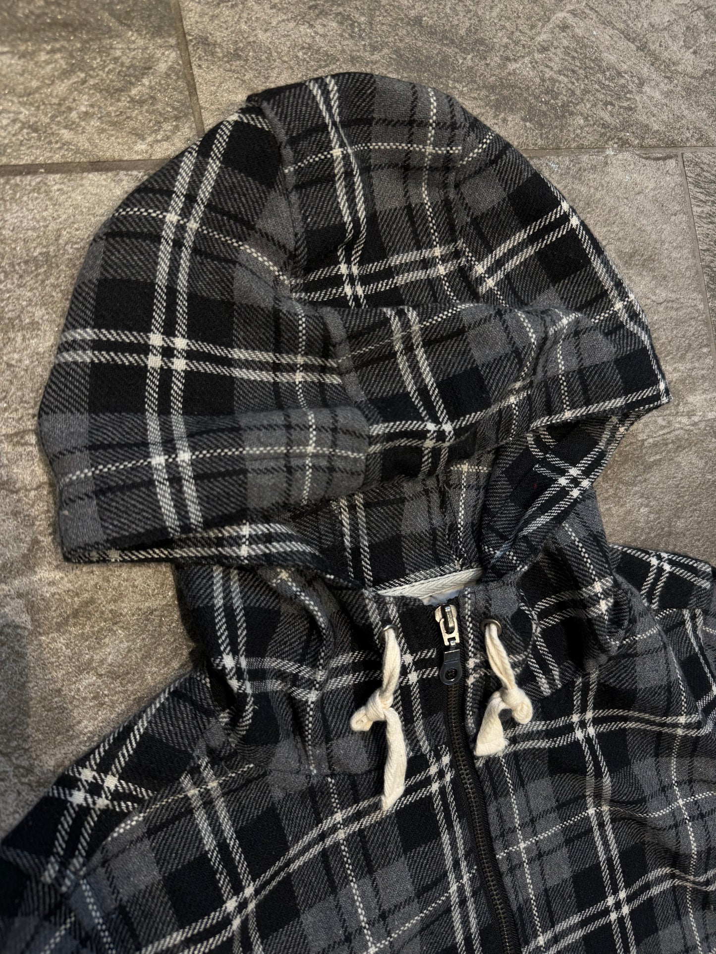 000’s Raymond Basquiat Plaid Hoodie (S)
