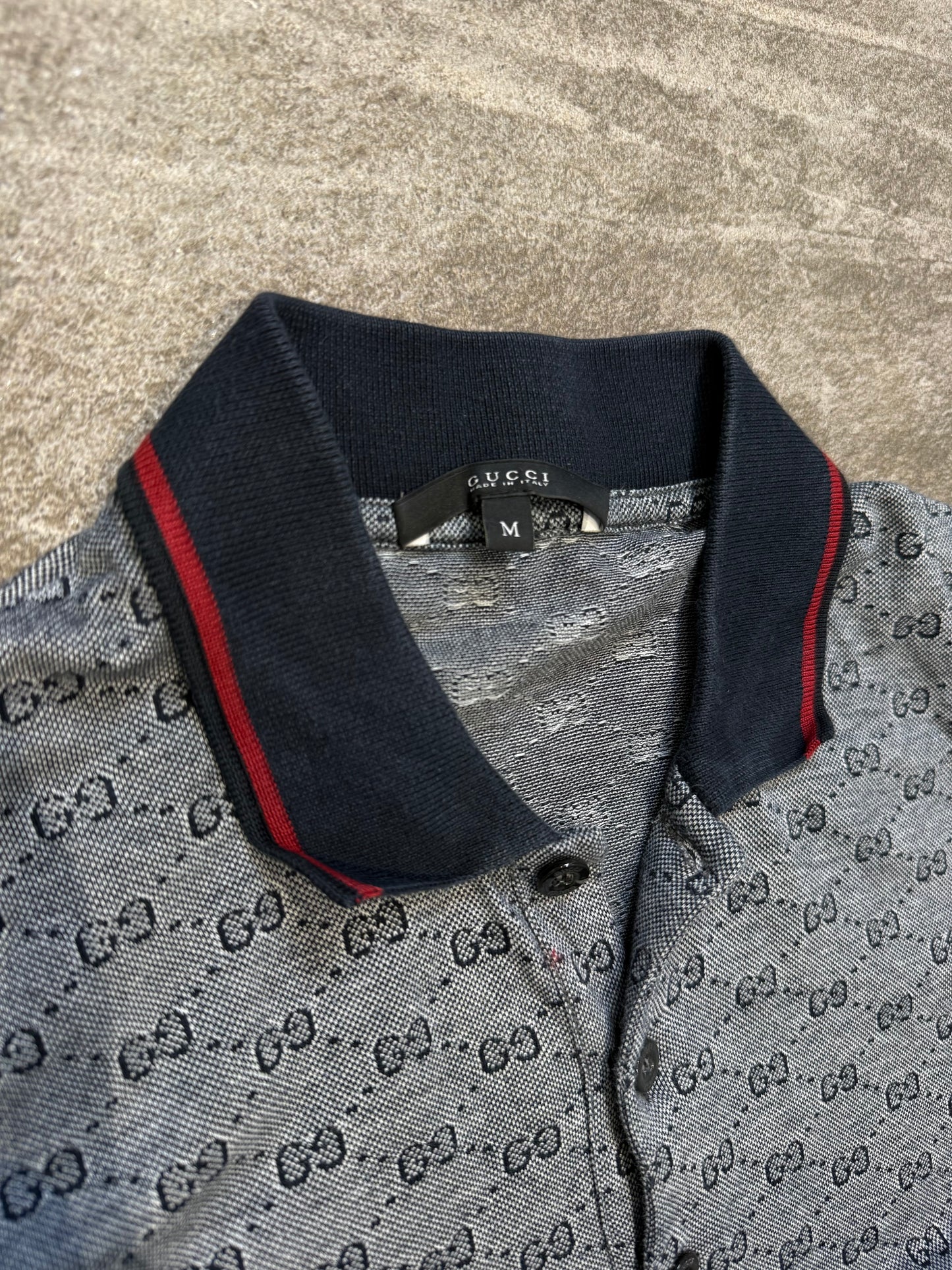000’s Gucci Monogram Polo (M)