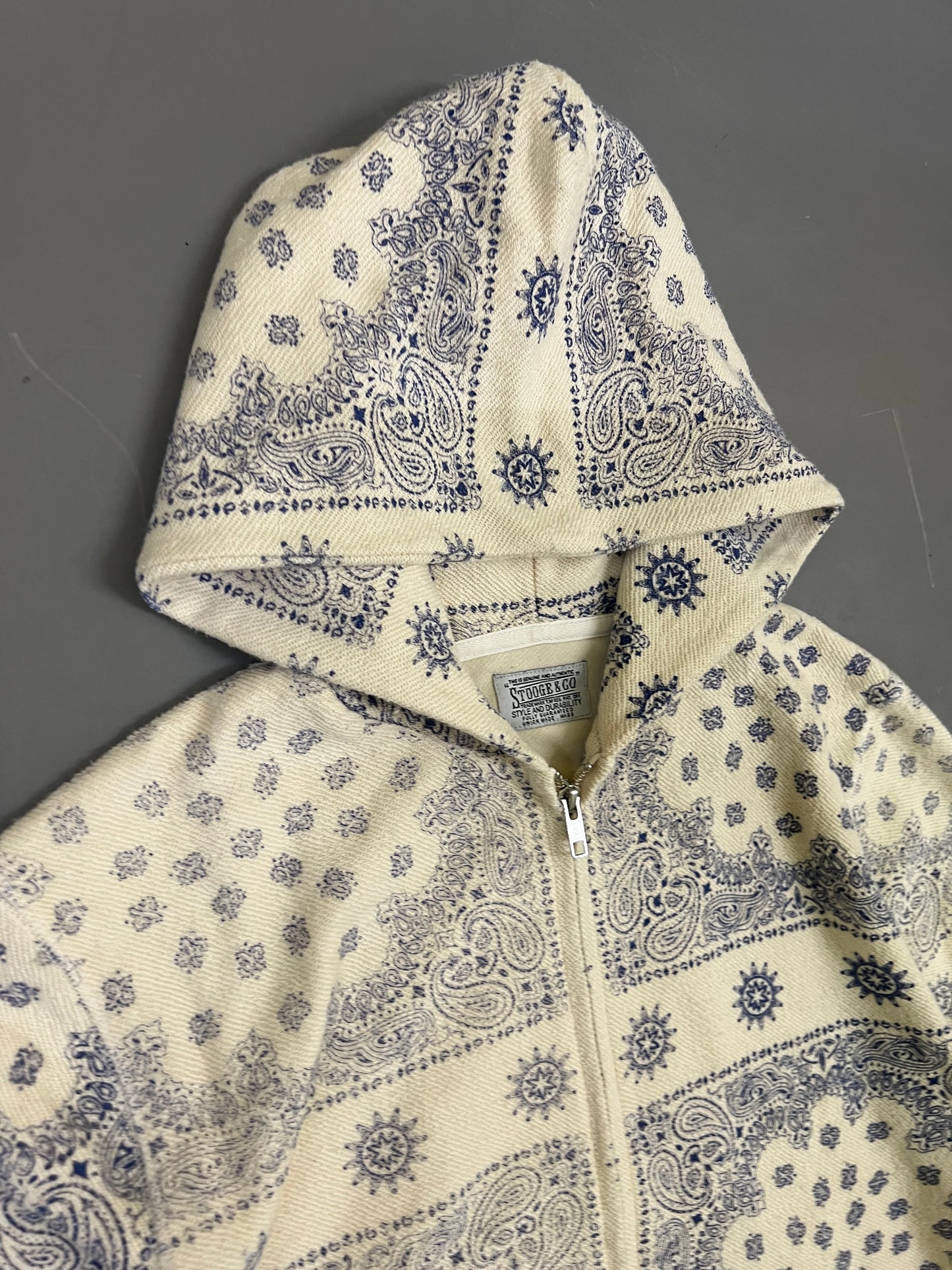 000’s Stooge & Co Paisley Print Hoodie