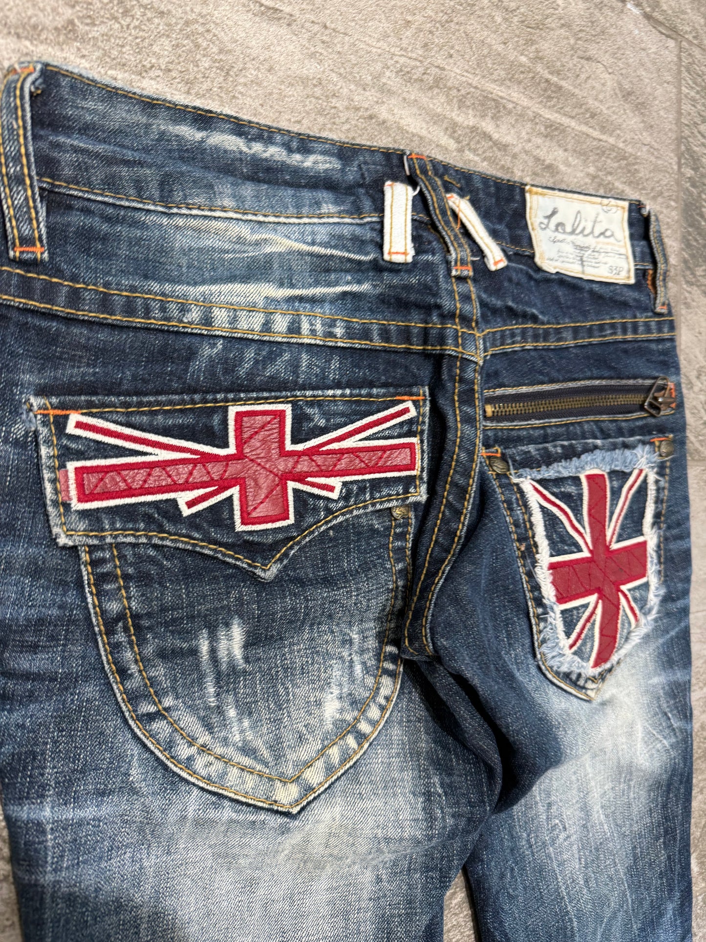 000’s Union Jack Lolita Jeans (29”)
