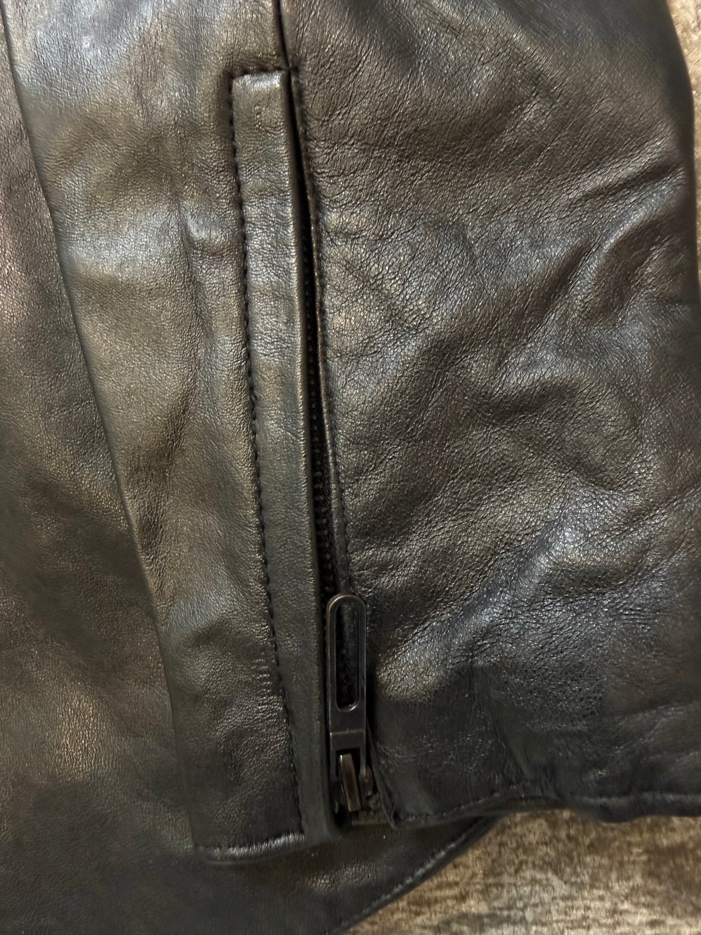 000’s Otani Hikachu Fur Leather Jacket (S)