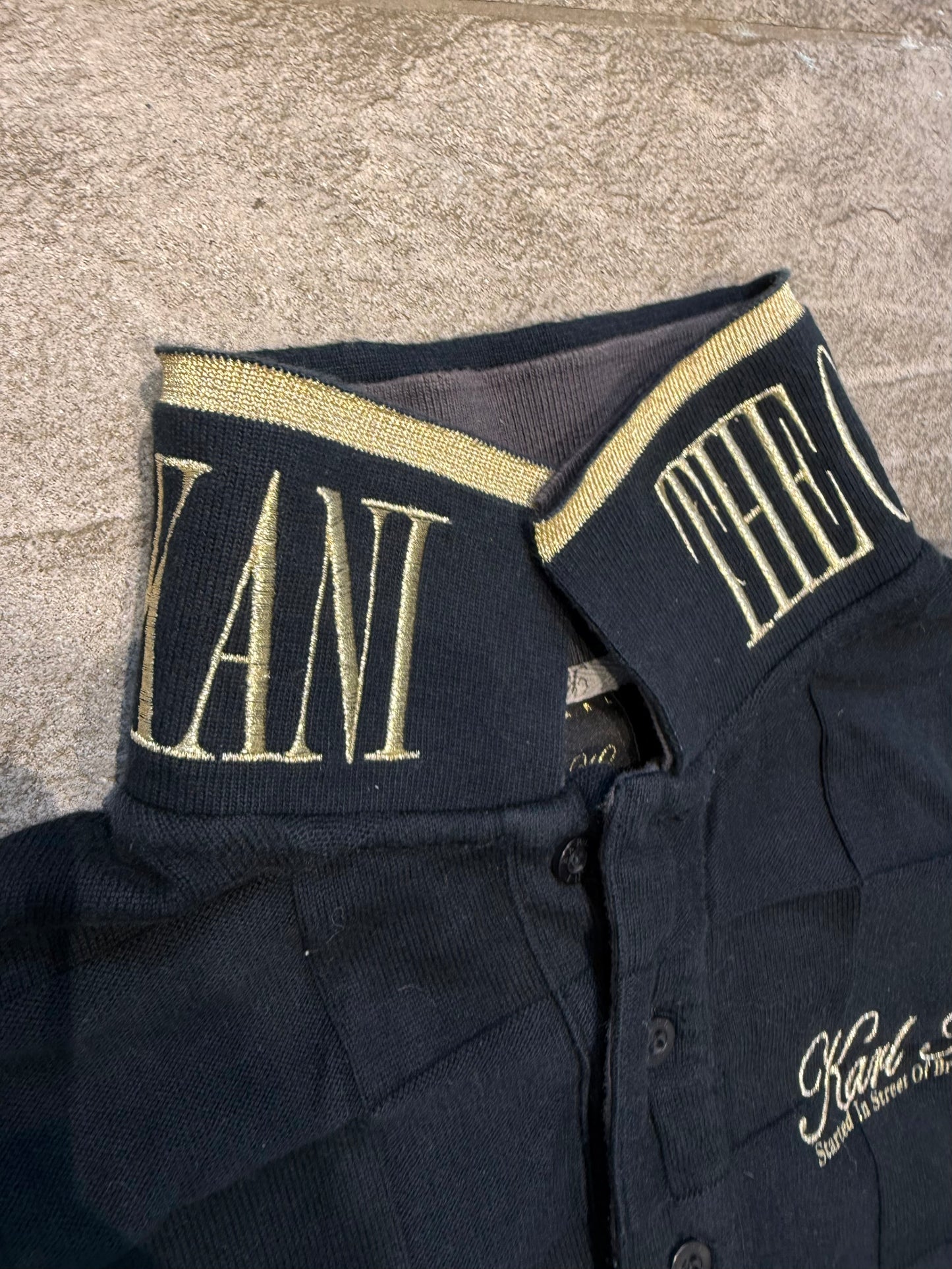 000’s Karl Kani Double Collar Polo (S)