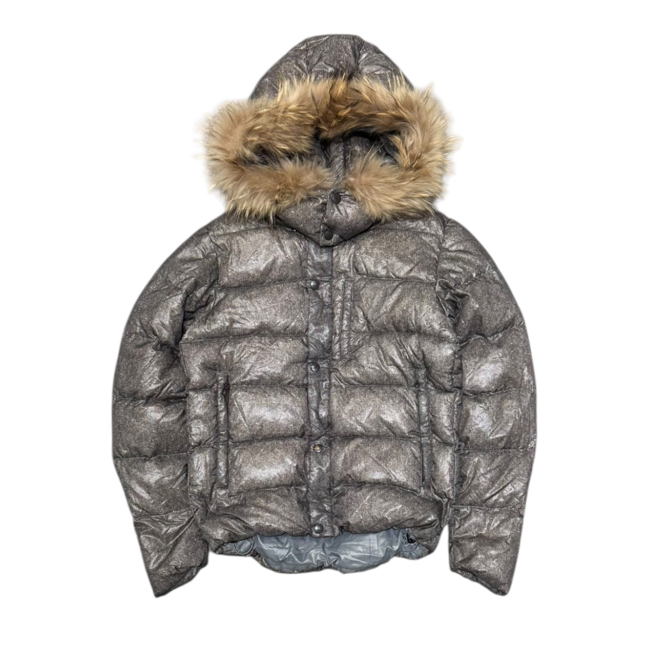 000’s John Bull Glossy Fur Hood Puffer (M)