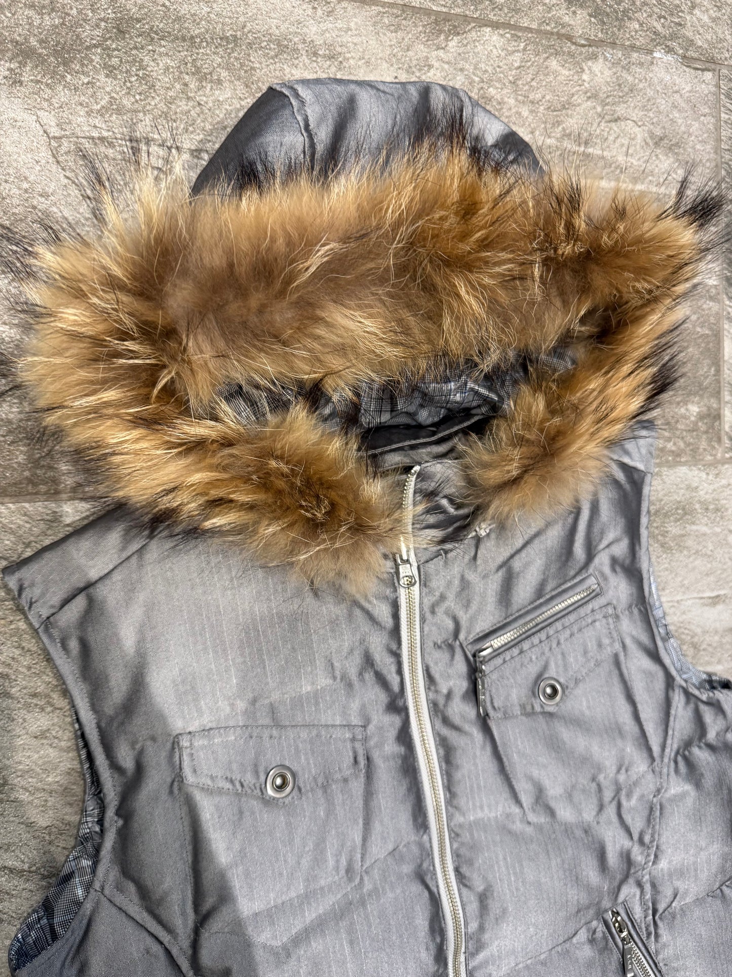 000’s ASM Reversible Fur Gilet (S)