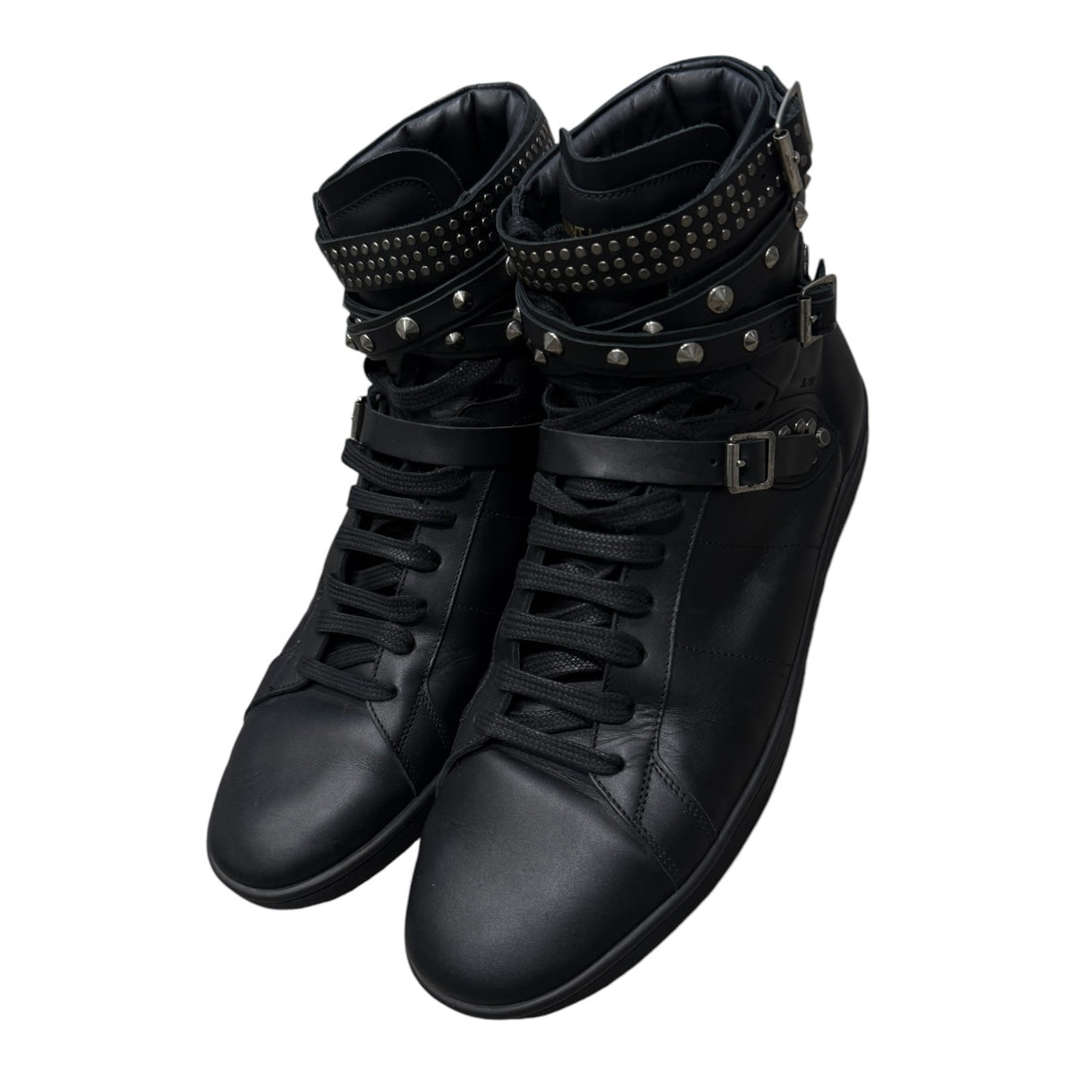 Saint Laurent SL16H Belted Studded High Tops (EU 45 - UK 11)