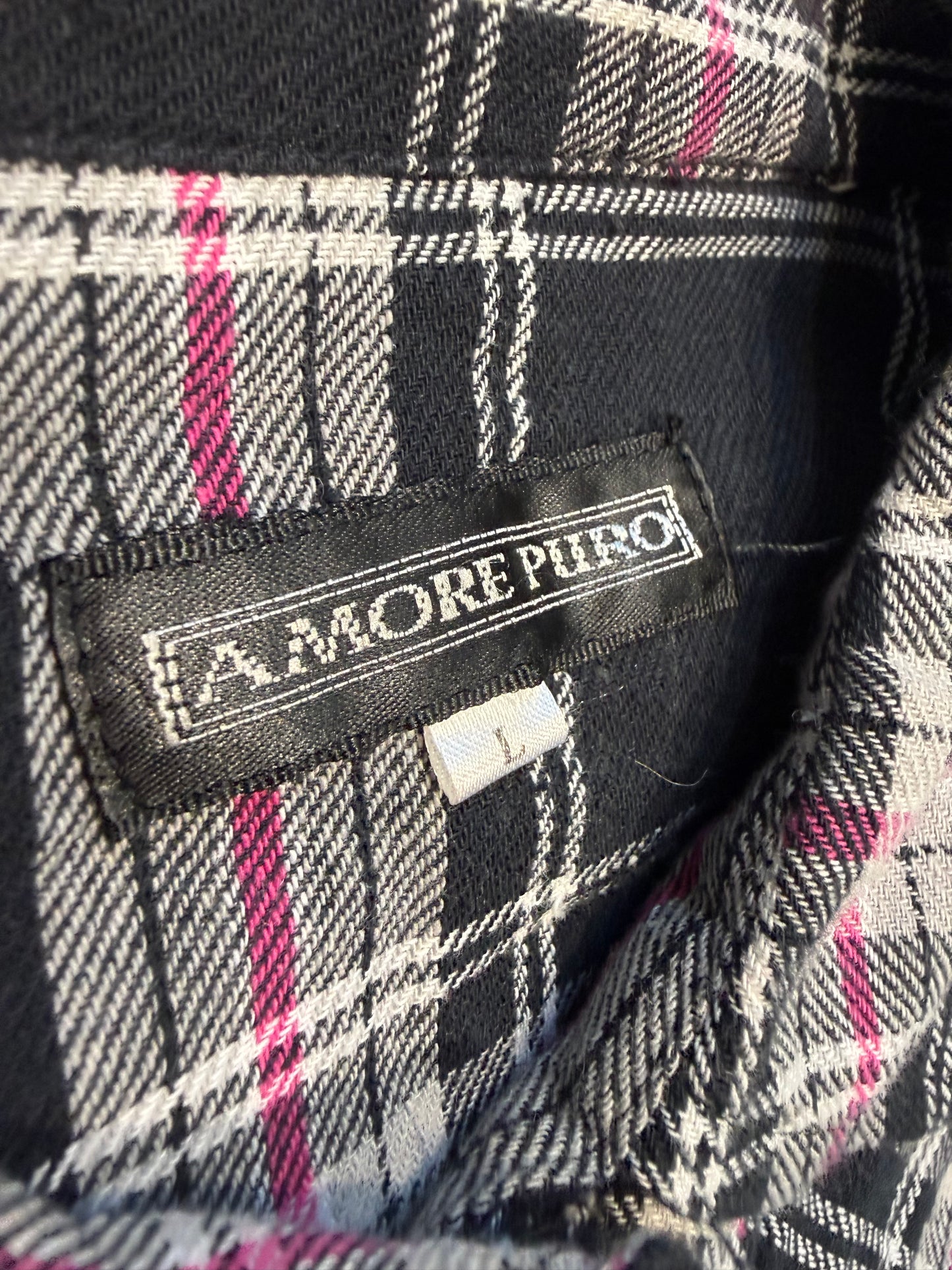 000’s Amore Pure Plaid Flannel (M)