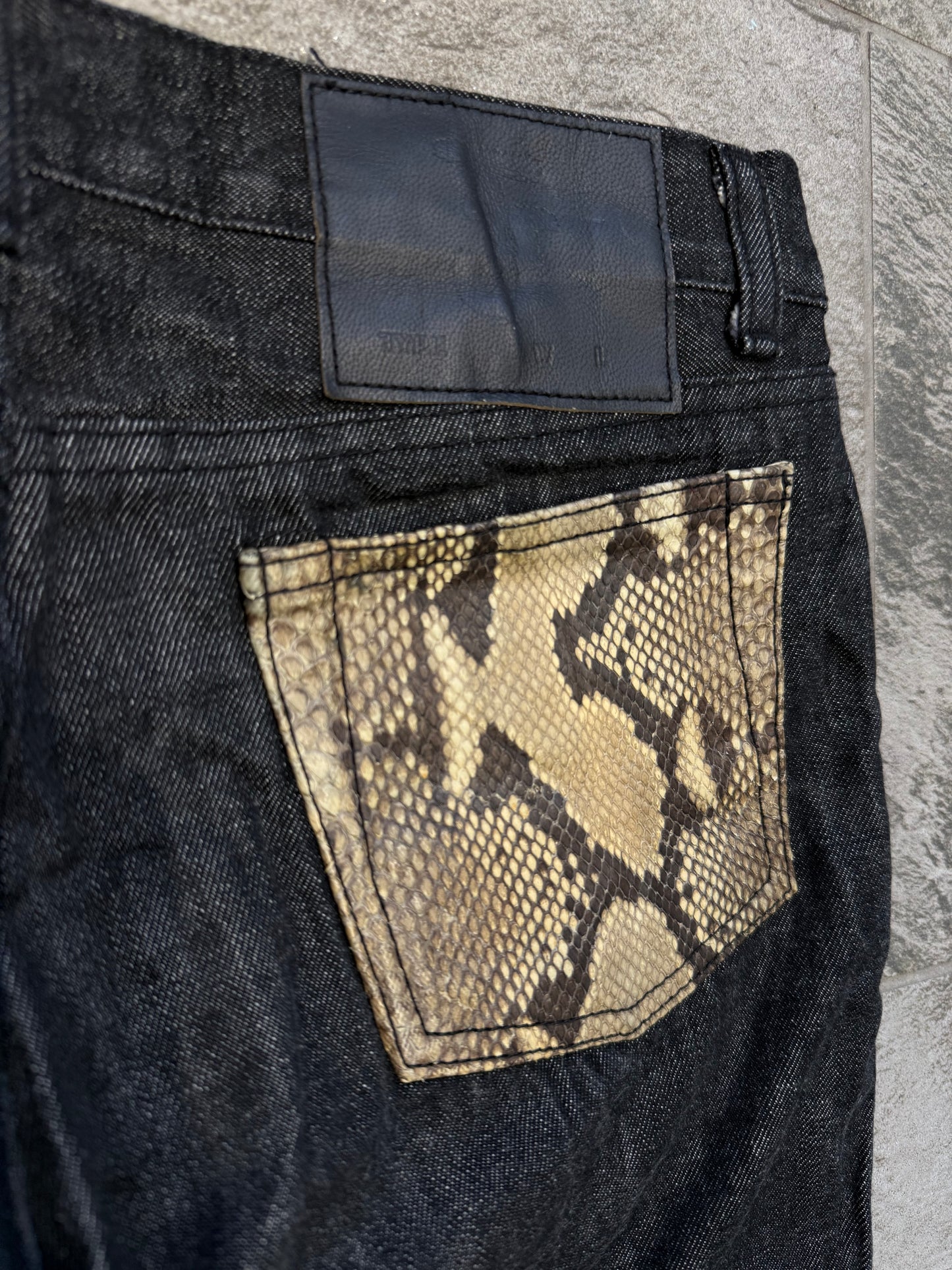 000’s Tokyo Python Skin Jeans (30”)