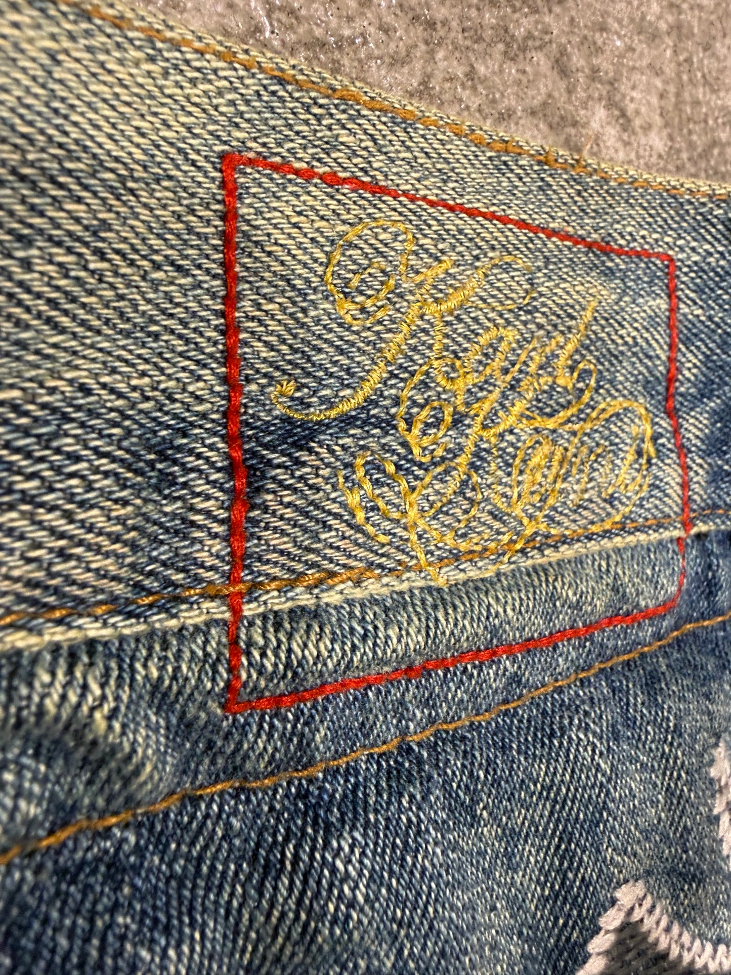 000’s Karl Kani Bootcut Embroidered Jeans (31”)