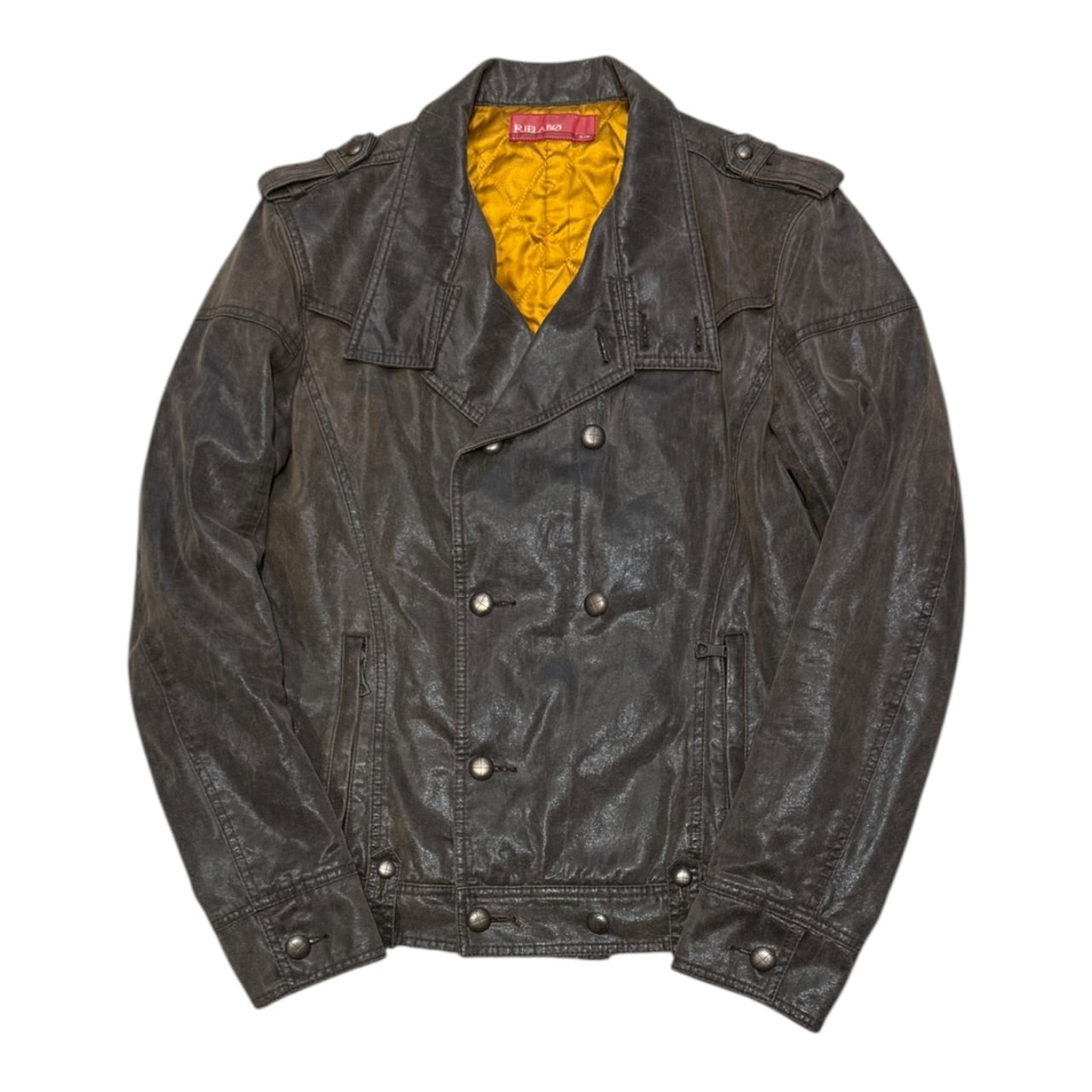 000’s Rielabo Leather Napoleon Jacket (S)