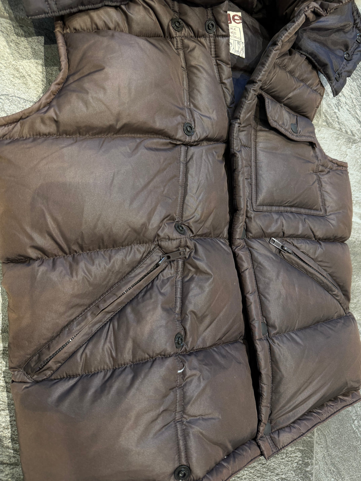 000’s Heritage Stone Fur Hooded Gilet (XXS)