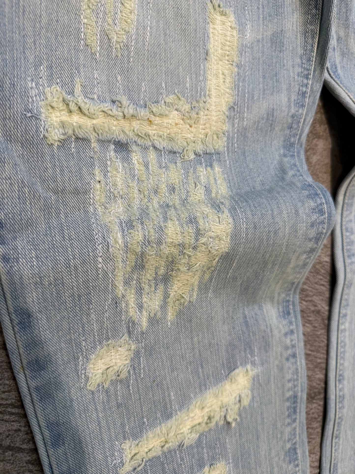 000’s Exhibitionist Heavy Sashiko Repair Jeans (33”)