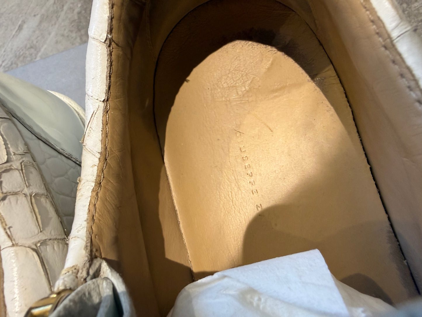 Giuseppe Zanotti Croc Embossed Trainers (EU 42 - UK 8)