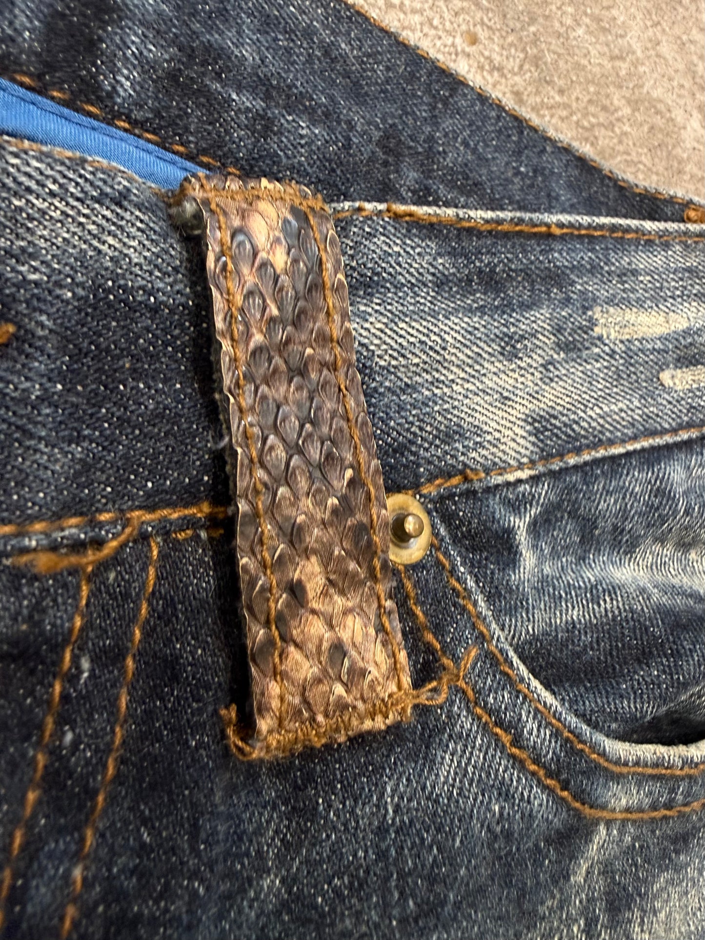 000’s Takaiq Snakeskin Jeans