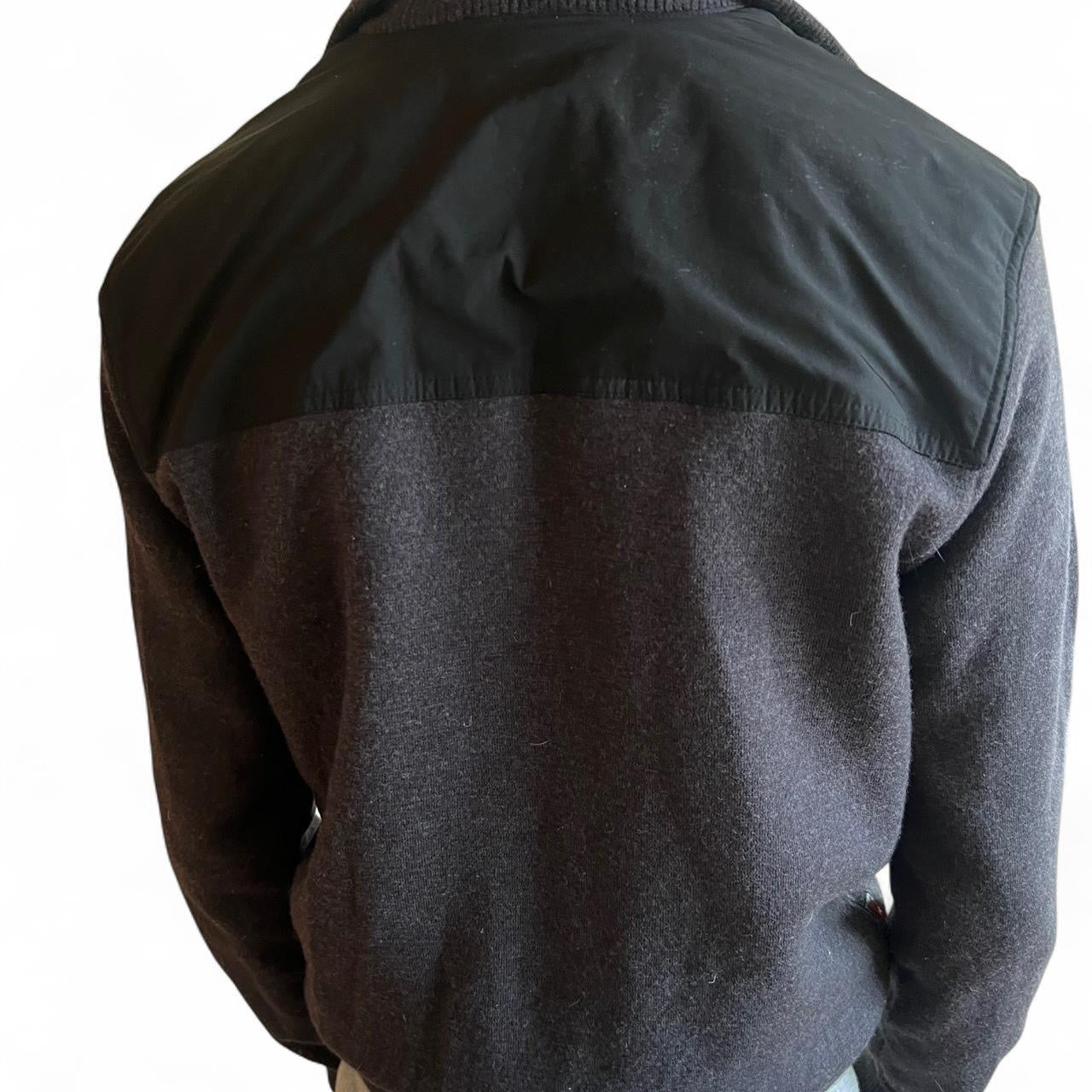 Prada Panelled Wool Zip Up Jacket