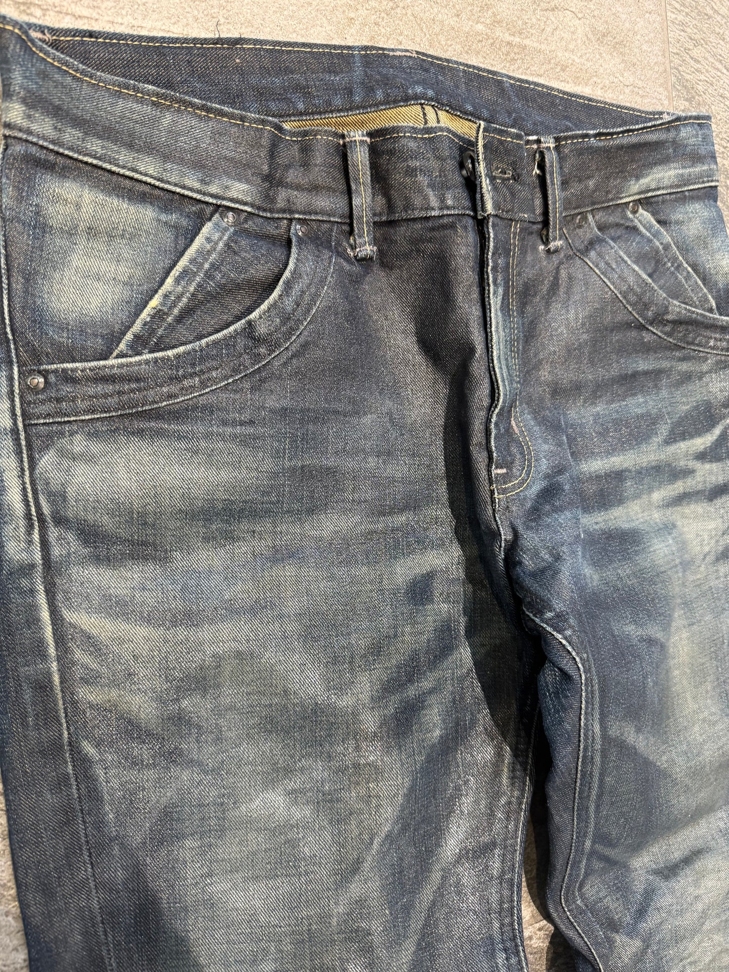 000’s Lee X Takeo Kikuchi Waxed Jeans (33”)